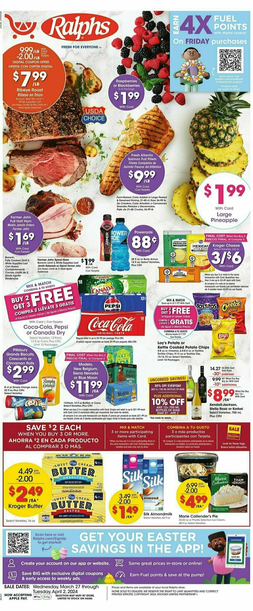 Ralphs Weekly Ad from March 27