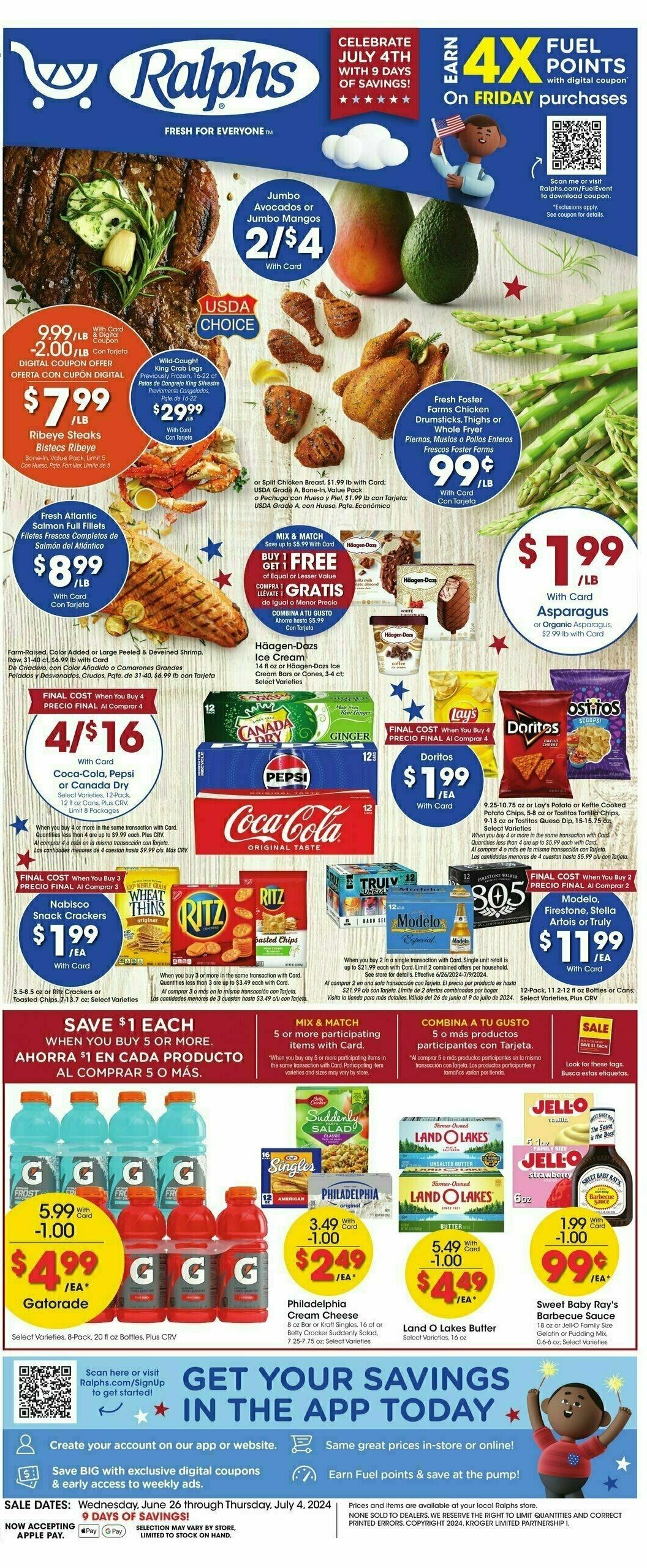 Ralphs Weekly Ad from June 26