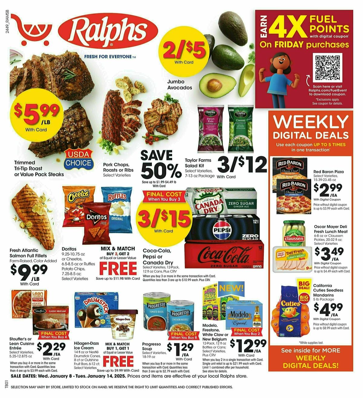 Ralphs Weekly Ad from January 8