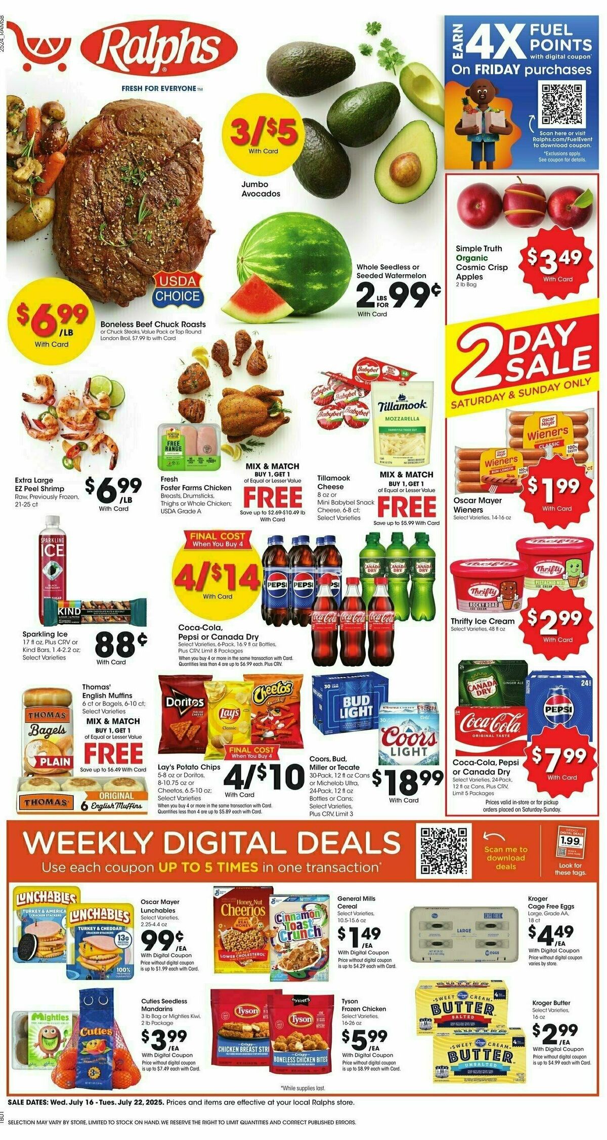 Ralphs Weekly Ad from July 16