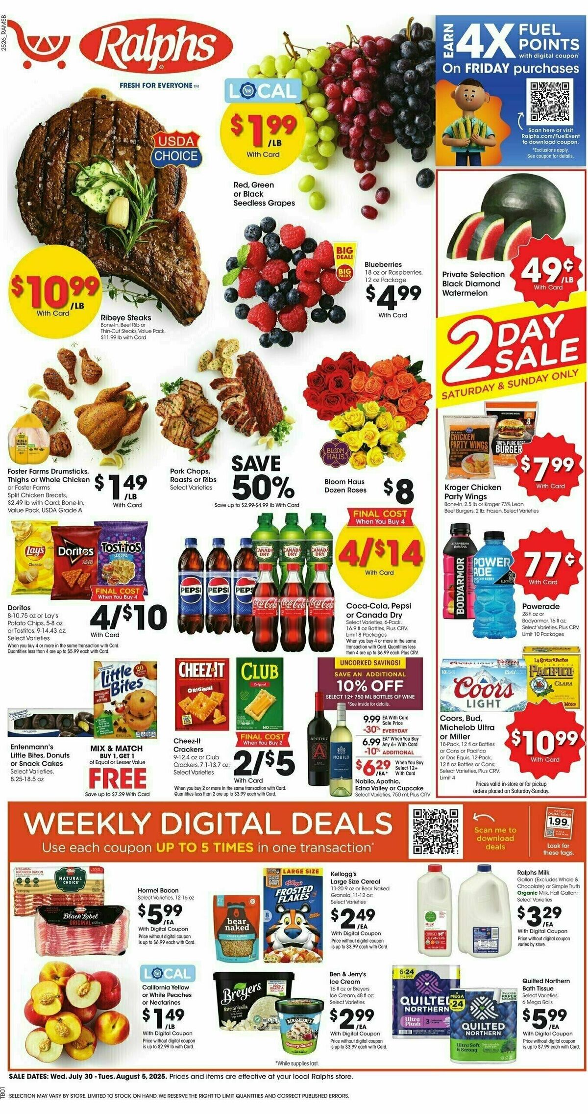 Ralphs Weekly Ad from July 30