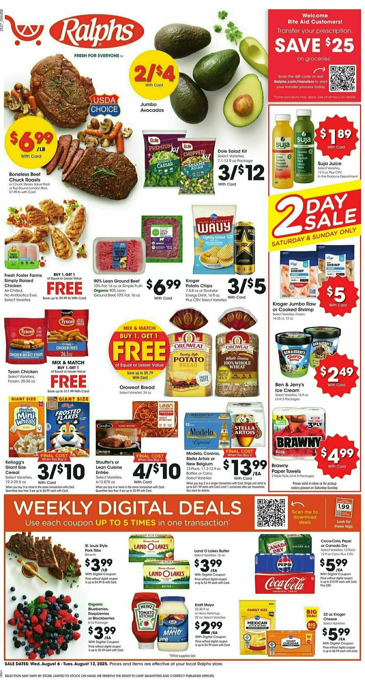 Ralphs Weekly Ad from August 6