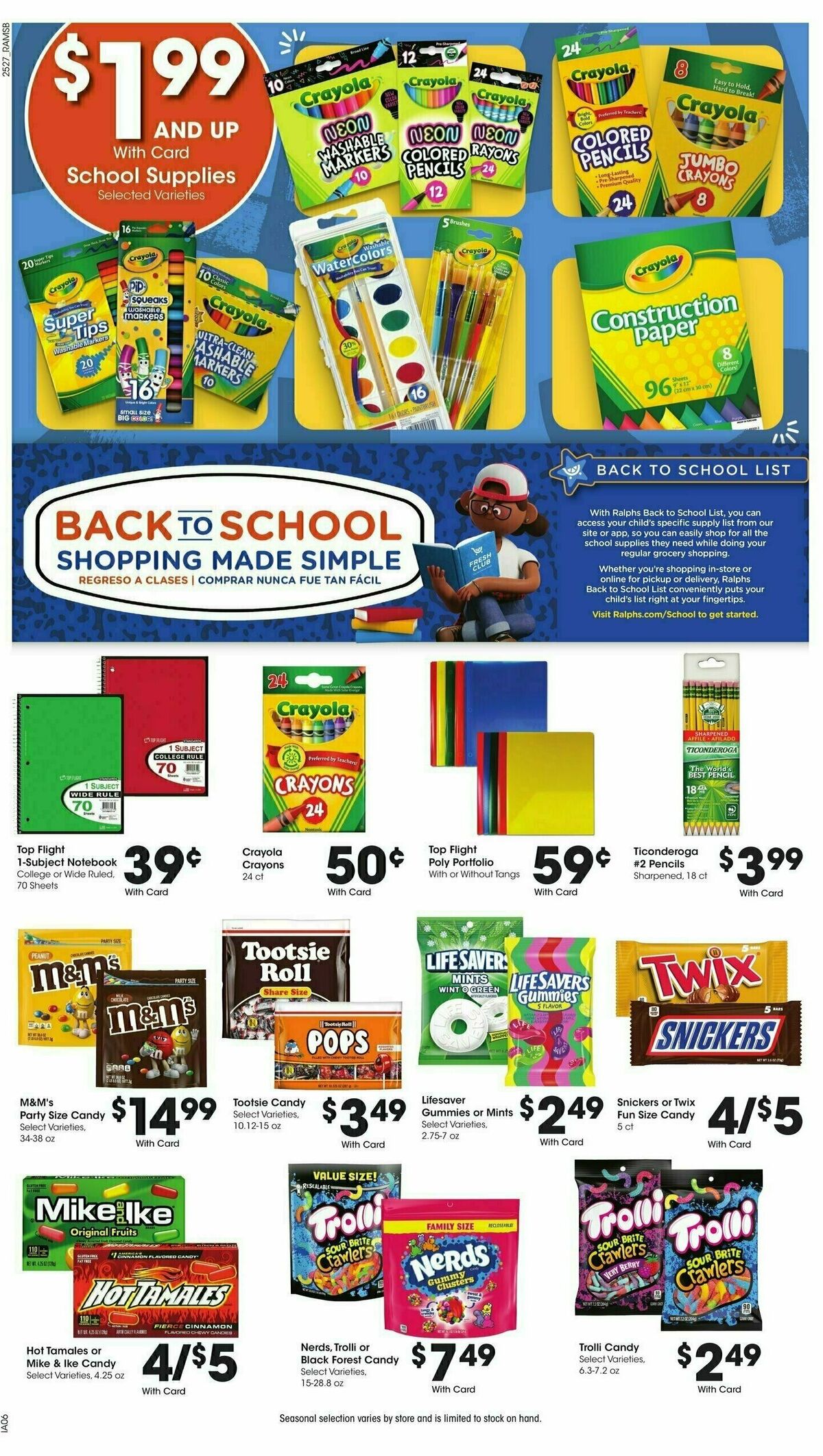 Ralphs Weekly Ad from August 6
