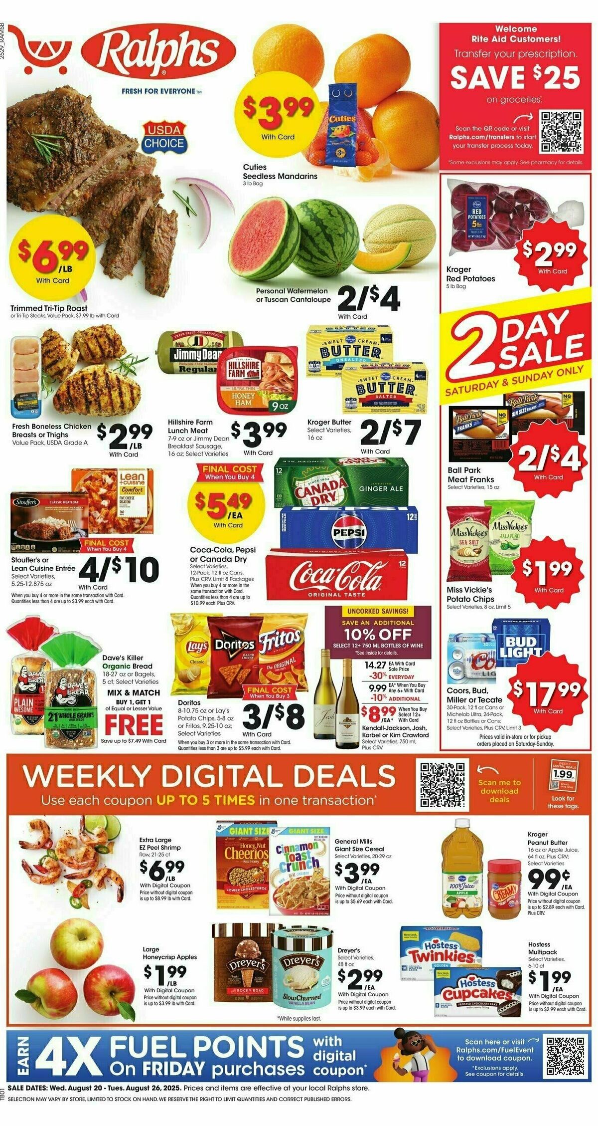 Ralphs Weekly Ad from August 20