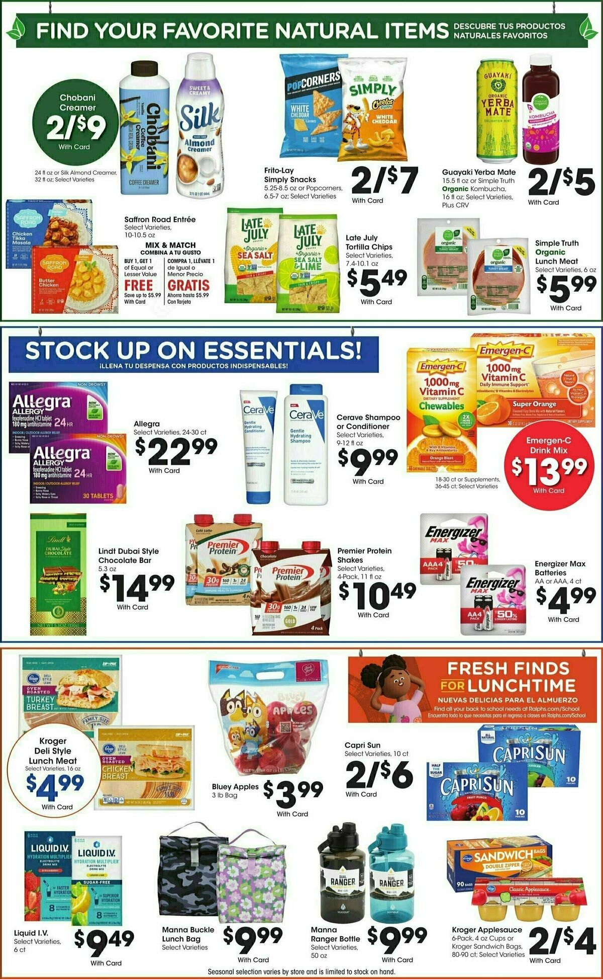 Ralphs Weekly Ad from August 20