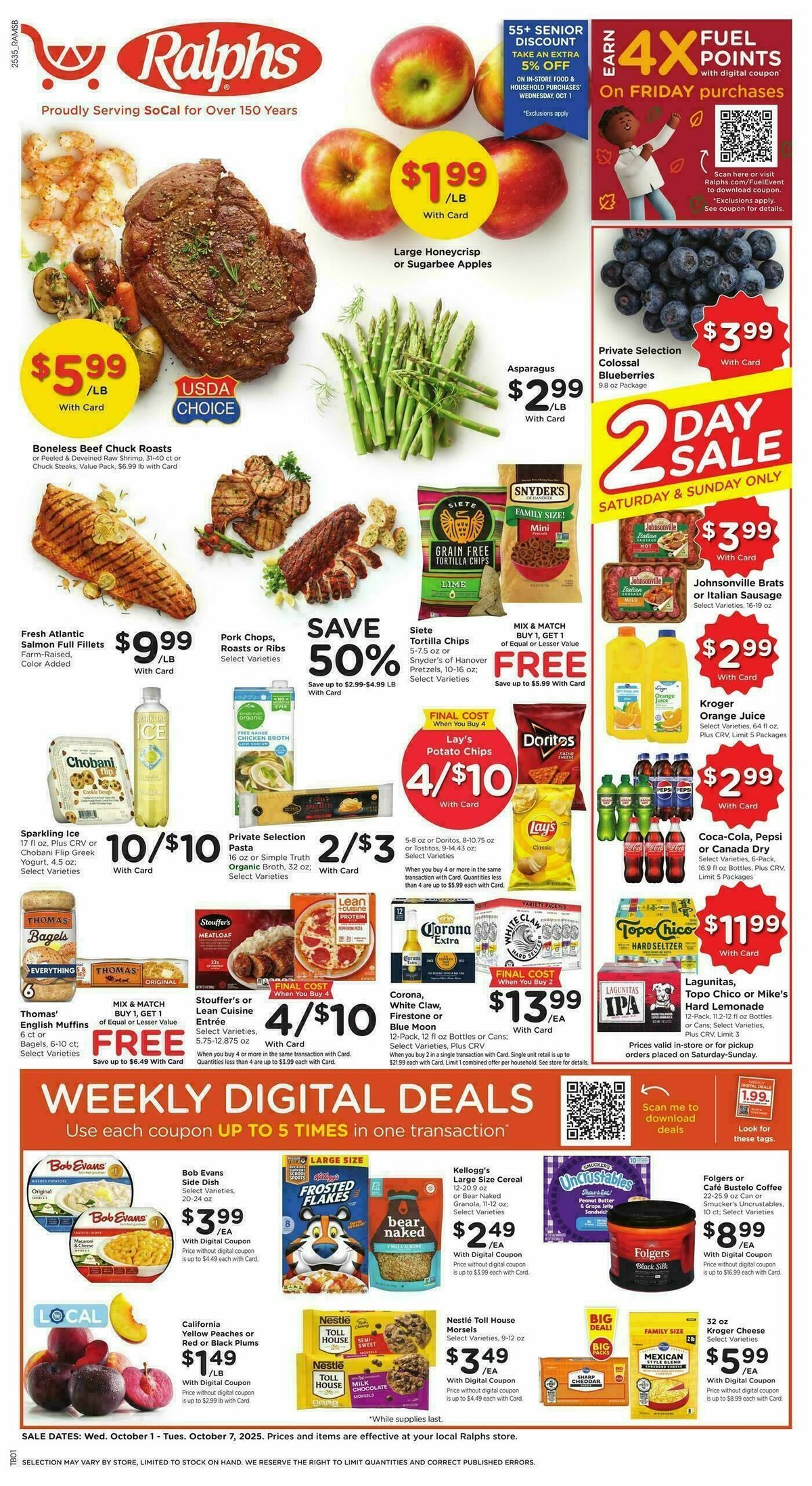 Ralphs Weekly Ad from October 1