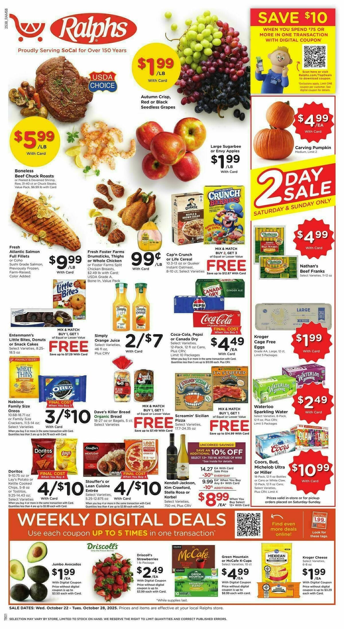 Ralphs Weekly Ad from October 22