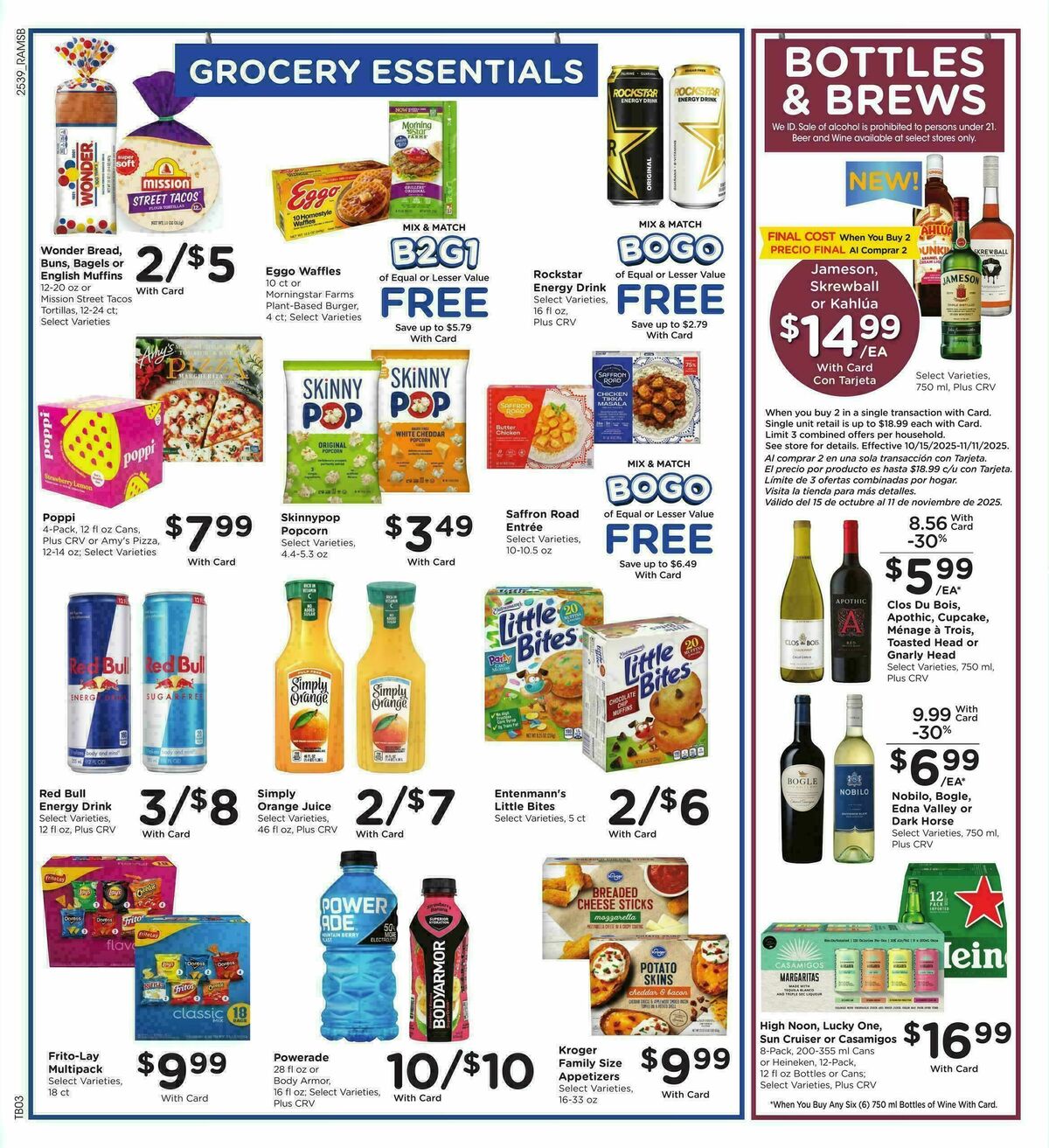 Ralphs Weekly Ad from October 29