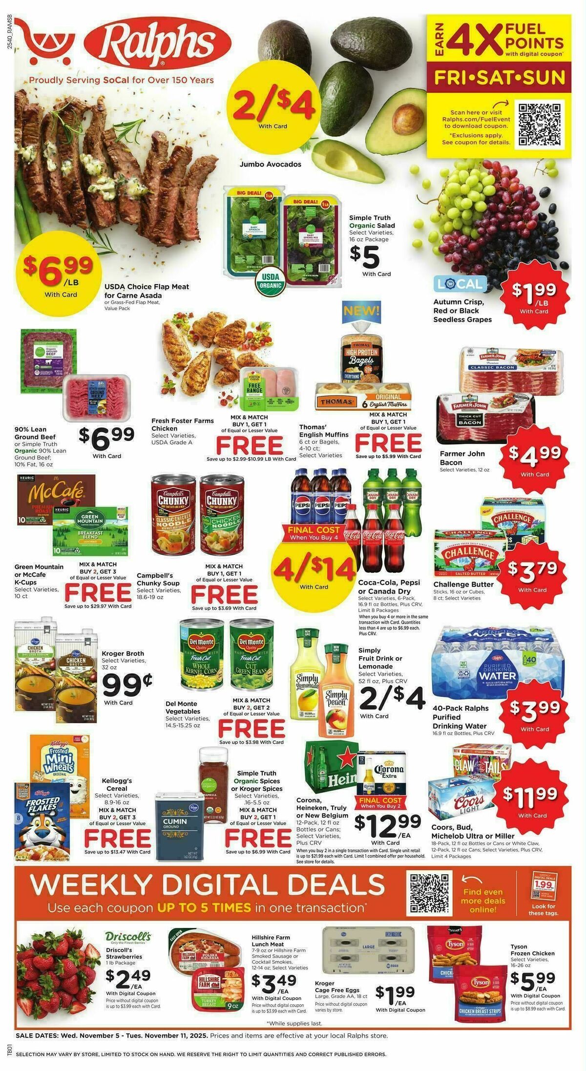Ralphs Weekly Ad from November 5