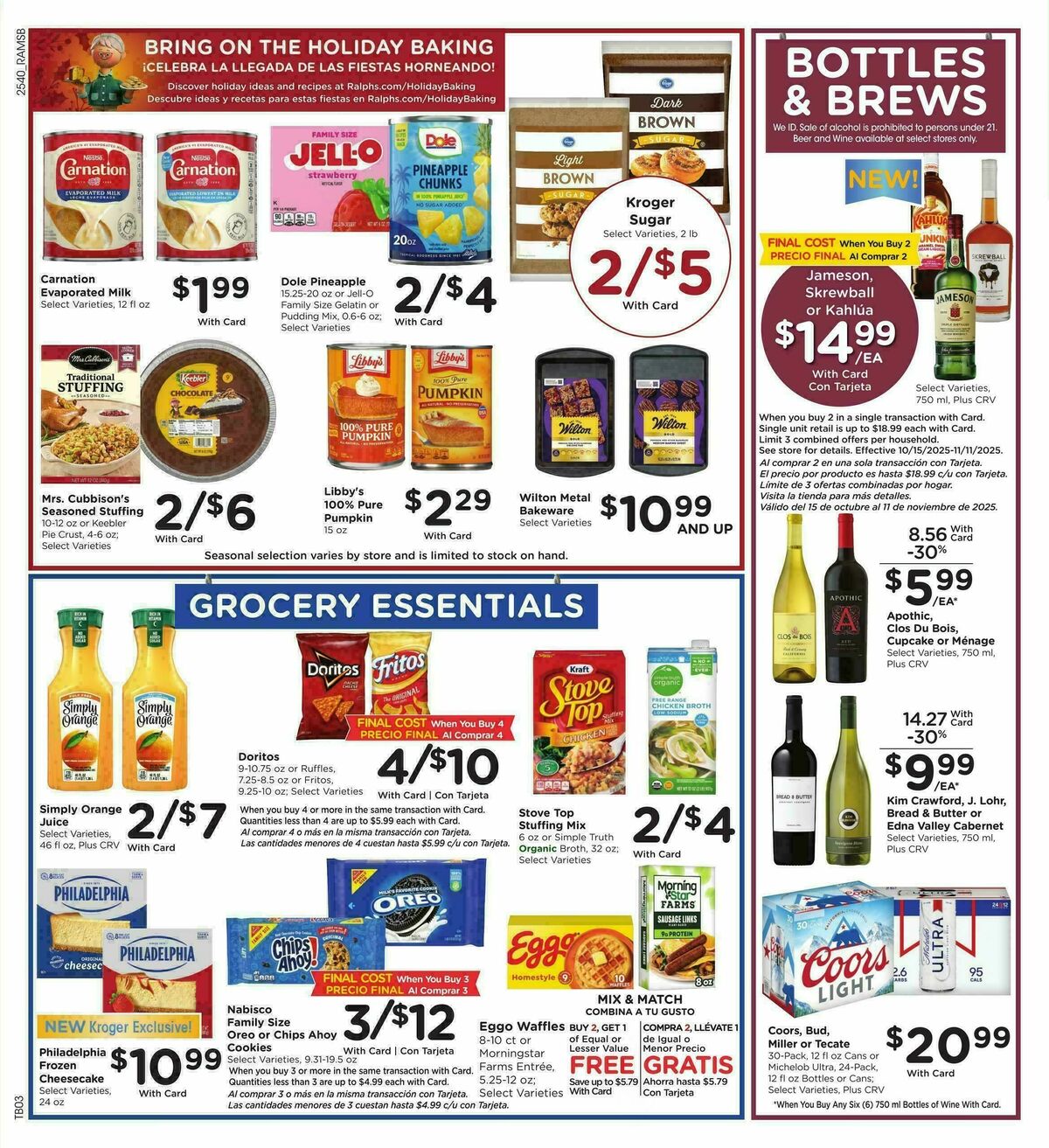 Ralphs Weekly Ad from November 5