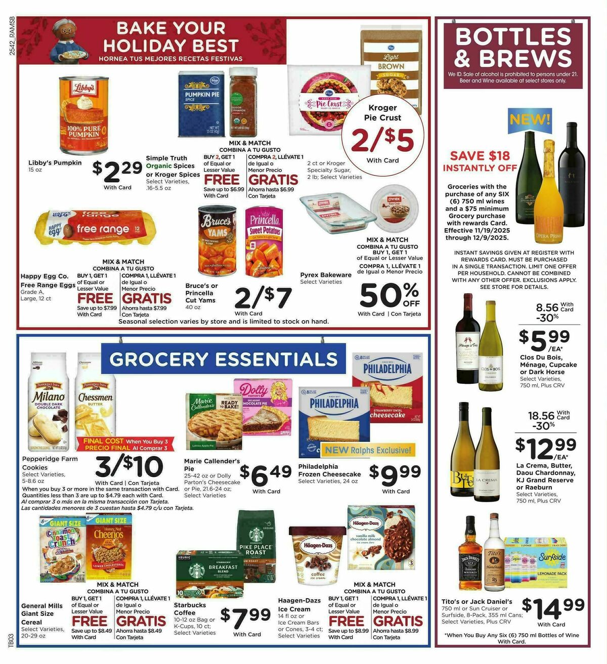 Ralphs Weekly Ad from November 19