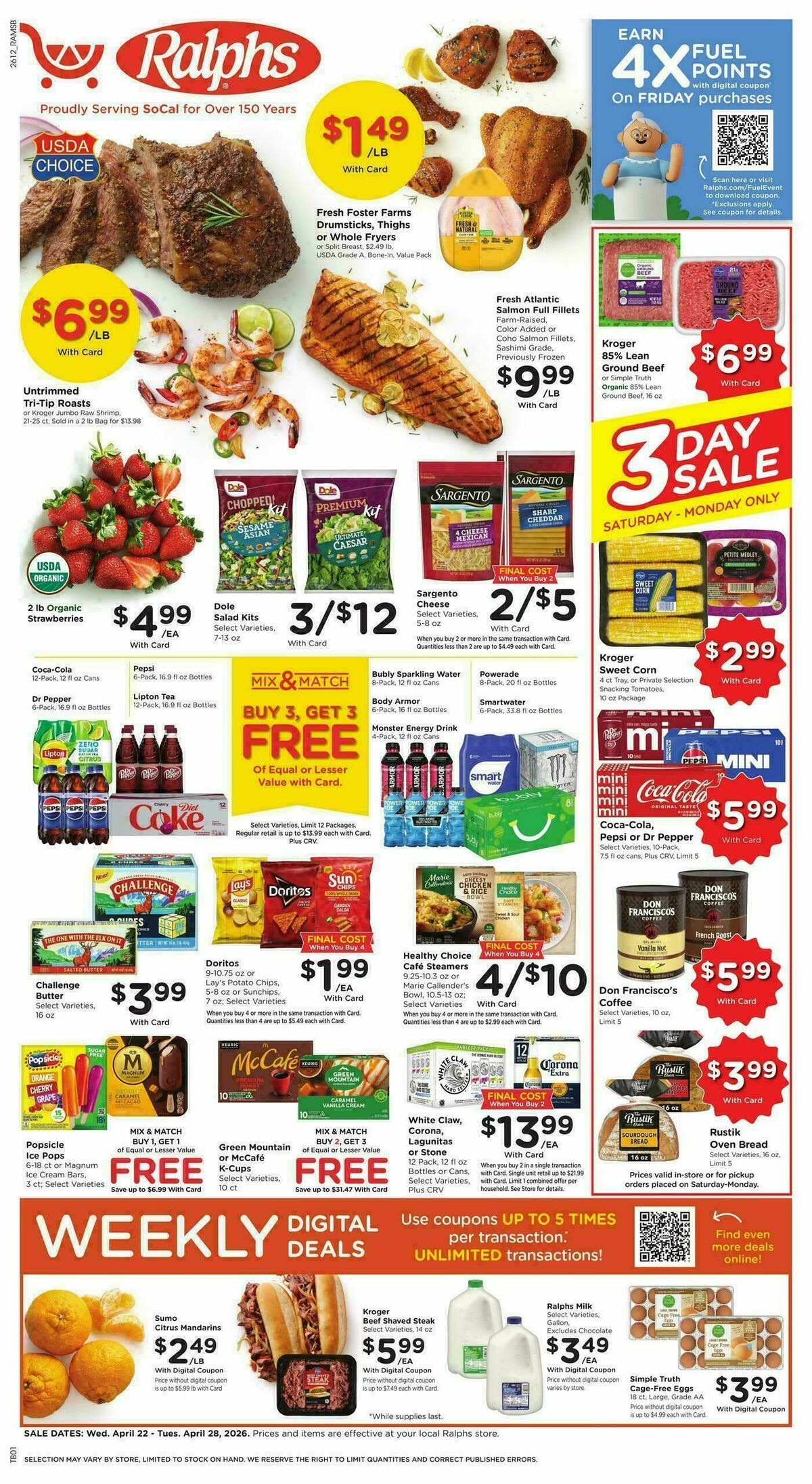 Ralphs Weekly Ad from April 22