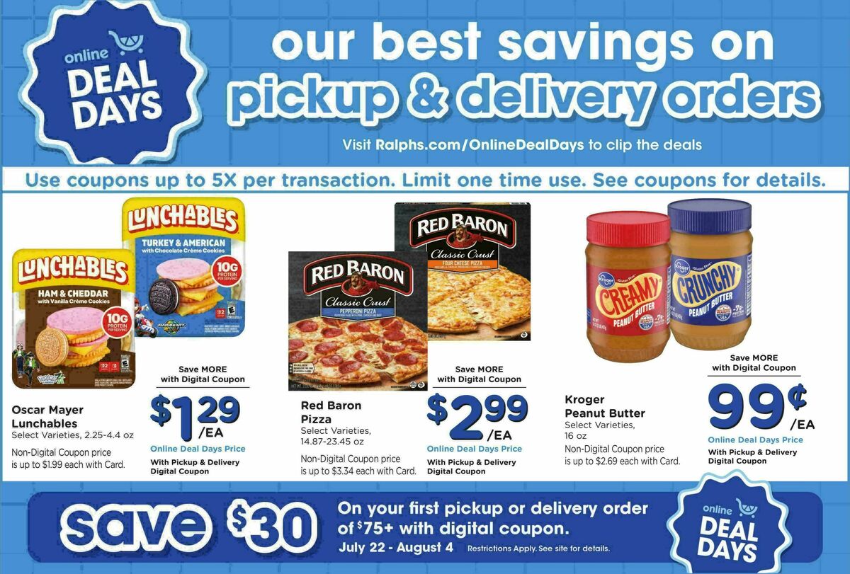 Ralphs Weekly Ad from July 22
