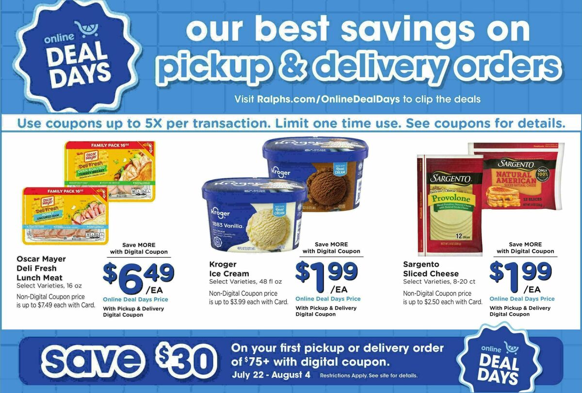 Ralphs Weekly Ad from July 29