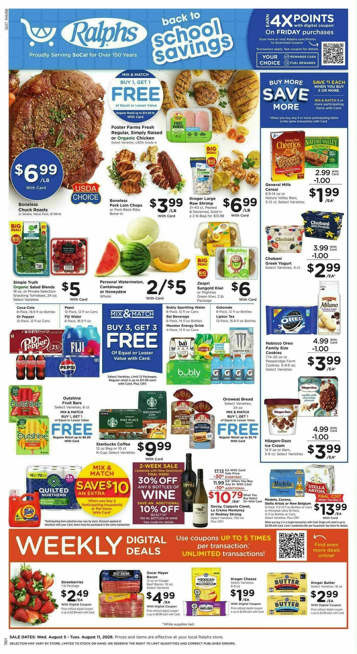 Ralphs Weekly Ad from August 5