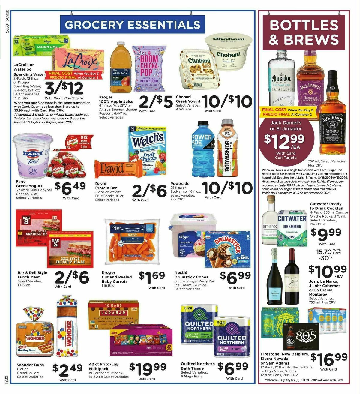 Ralphs Weekly Ad from August 26