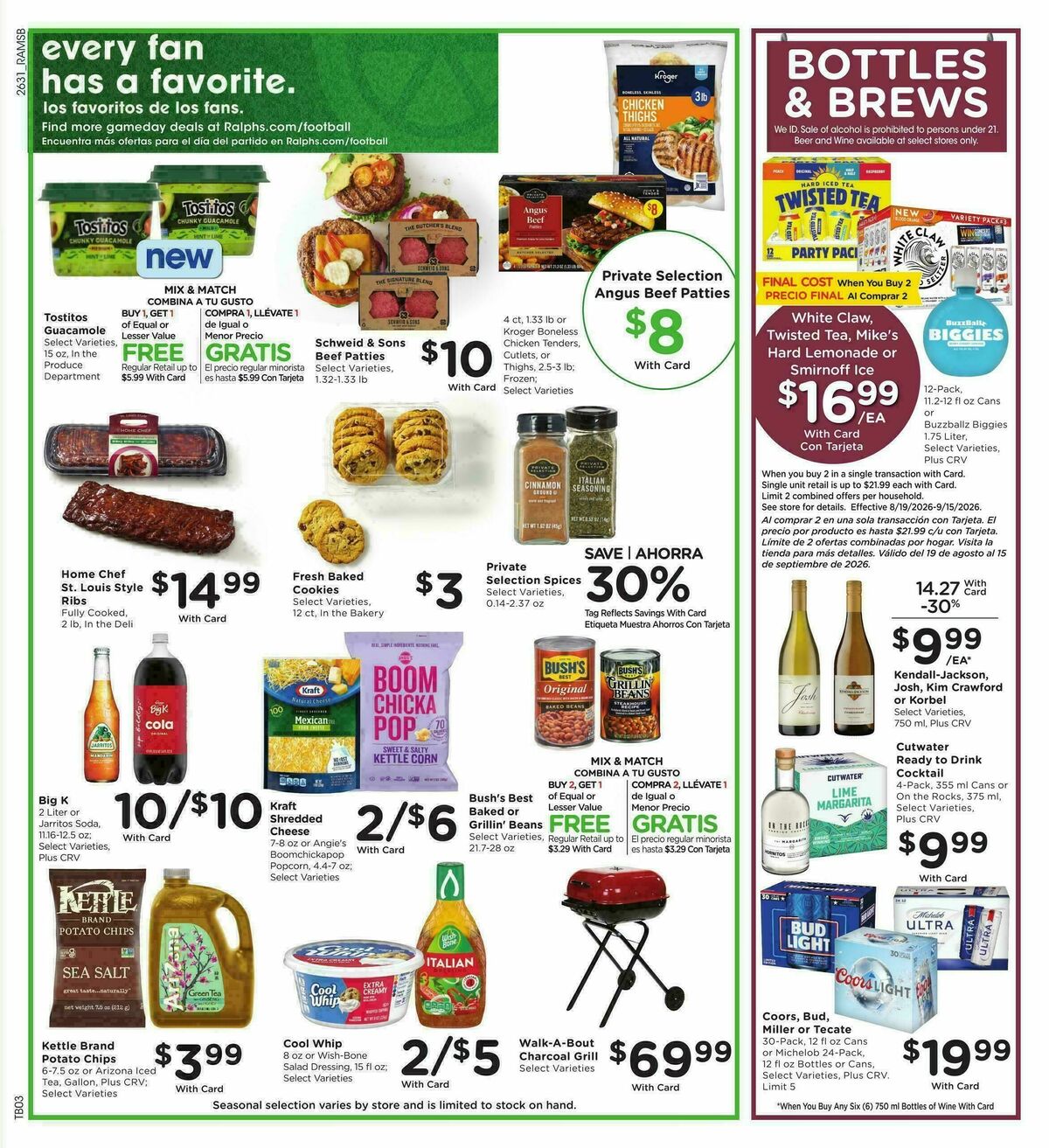 Ralphs Weekly Ad from September 2