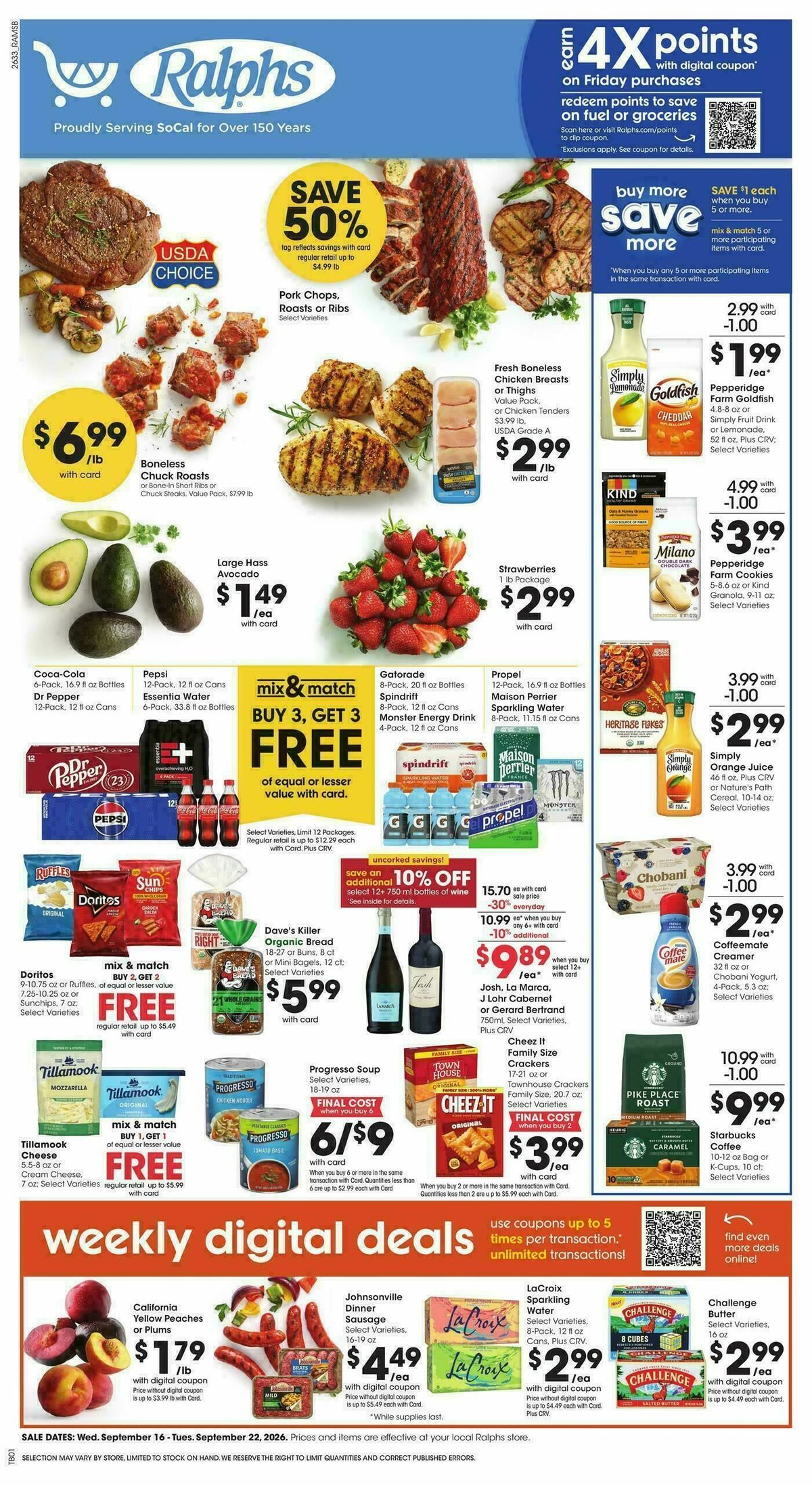 Ralphs Weekly Ad from September 16