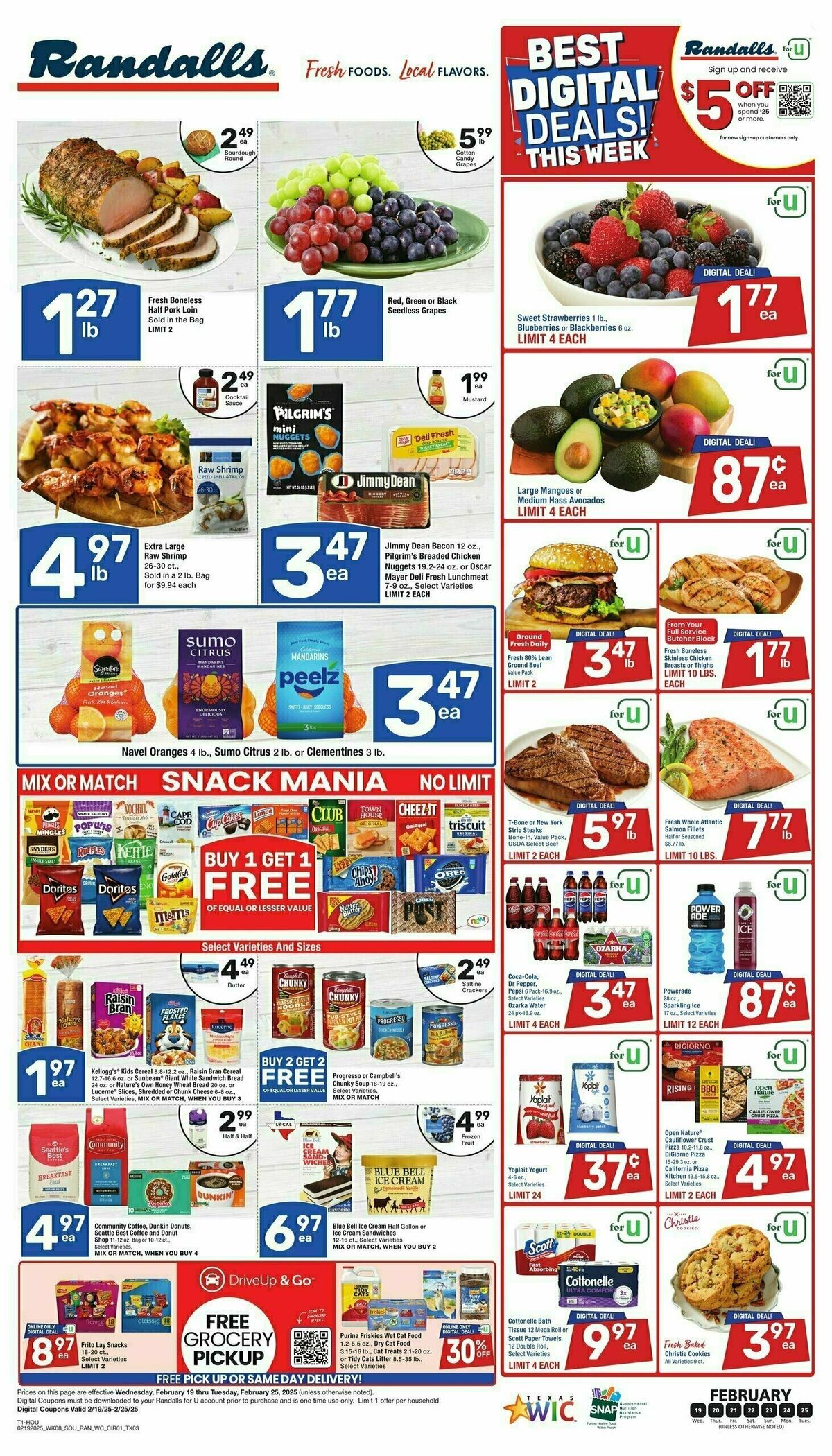 Randalls Weekly Ad from February 19