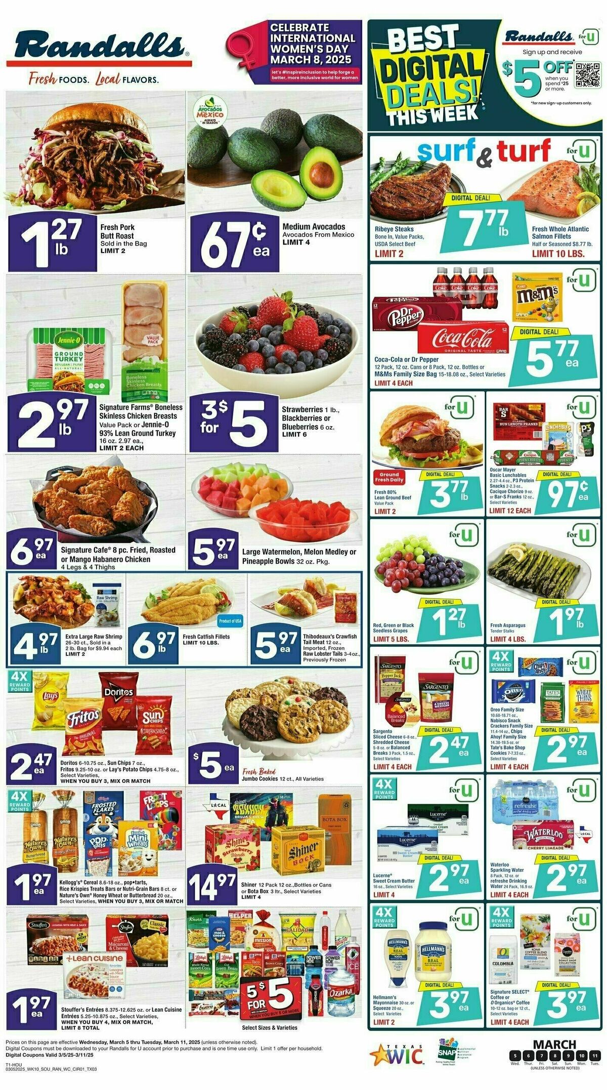 Randalls Weekly Ad from March 5