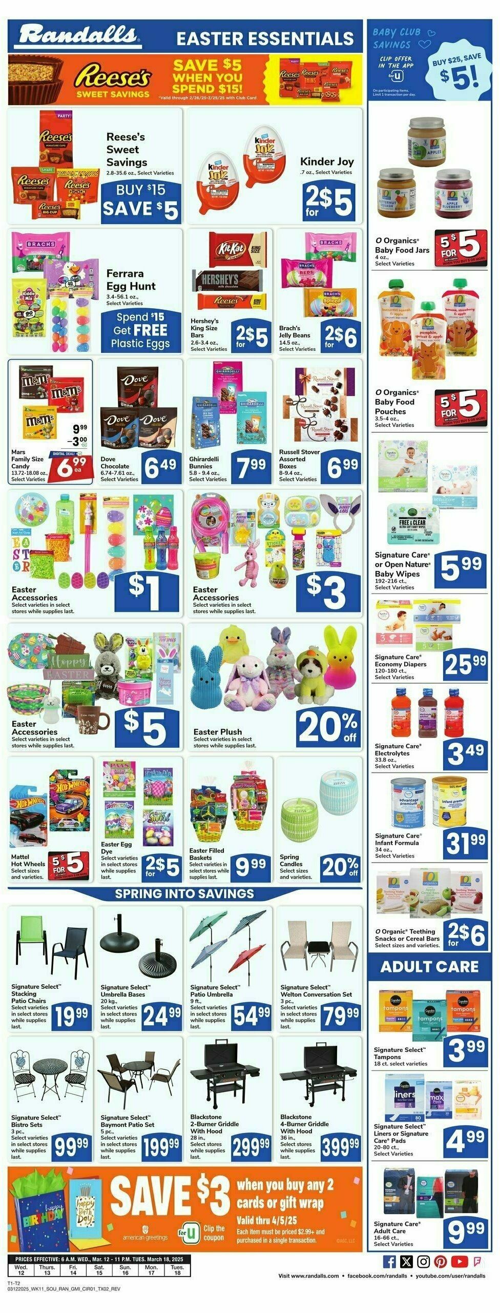 Randalls Weekly Ad from March 12