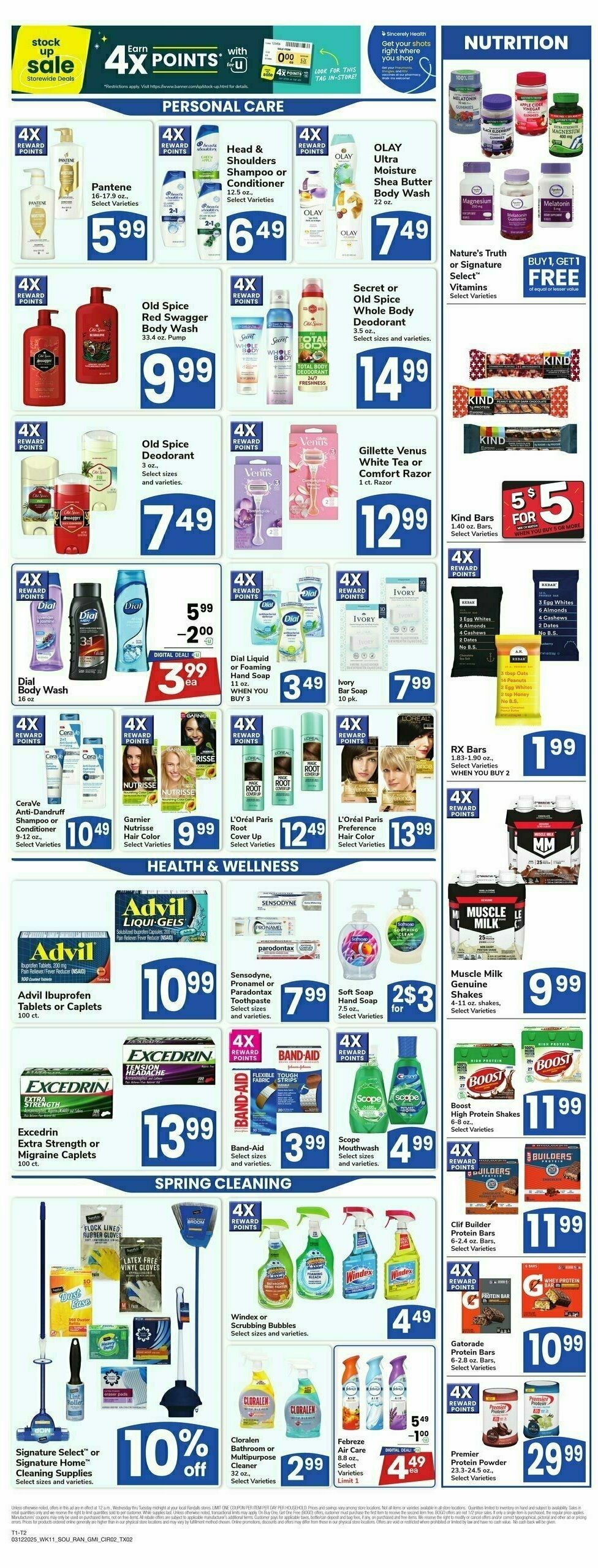 Randalls Weekly Ad from March 12