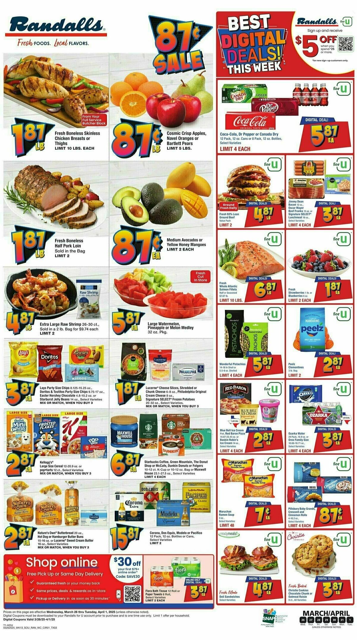 Randalls Weekly Ad from March 26