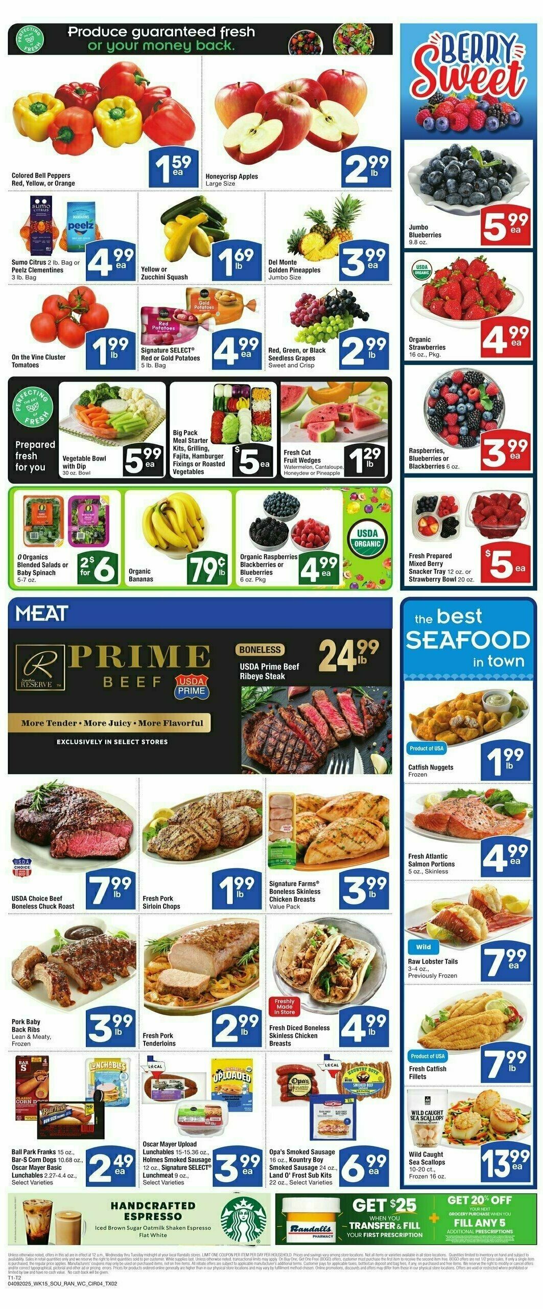 Randalls Weekly Ad from April 9