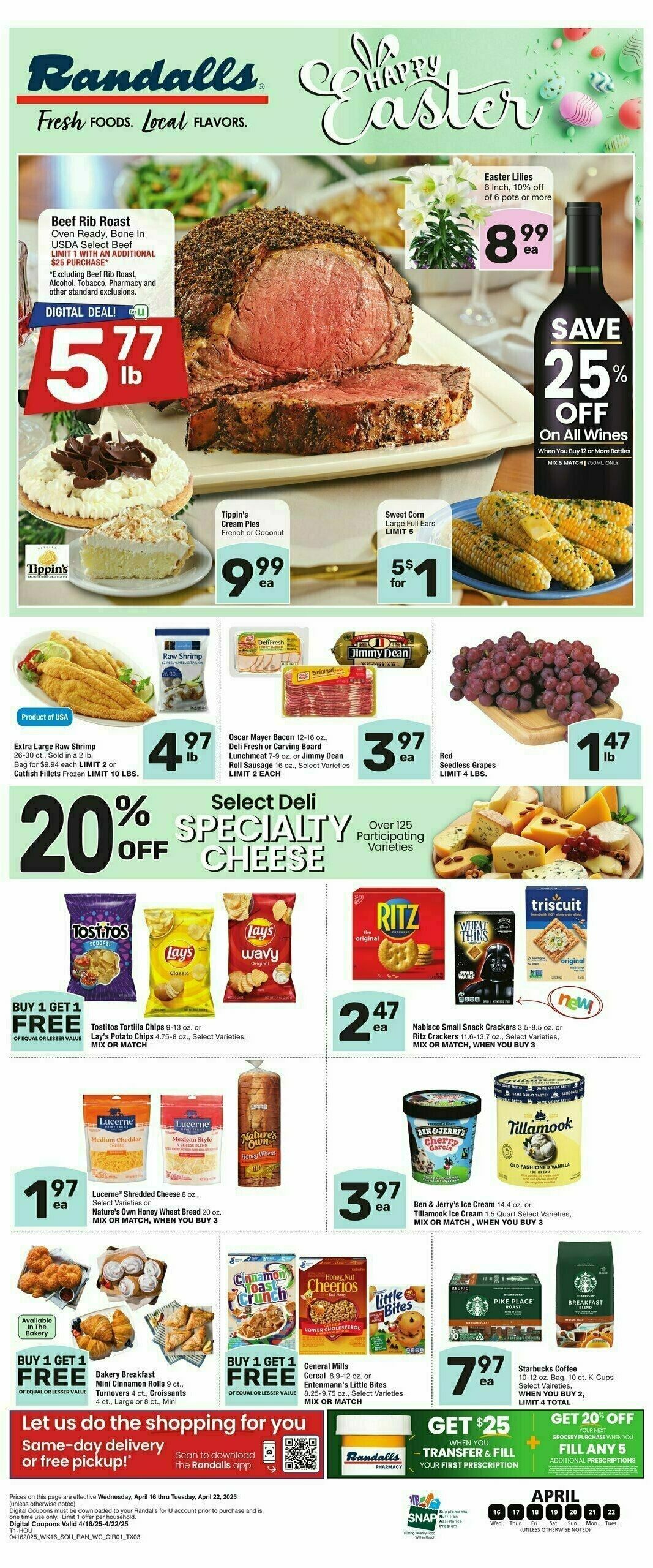Randalls Weekly Ad from April 16