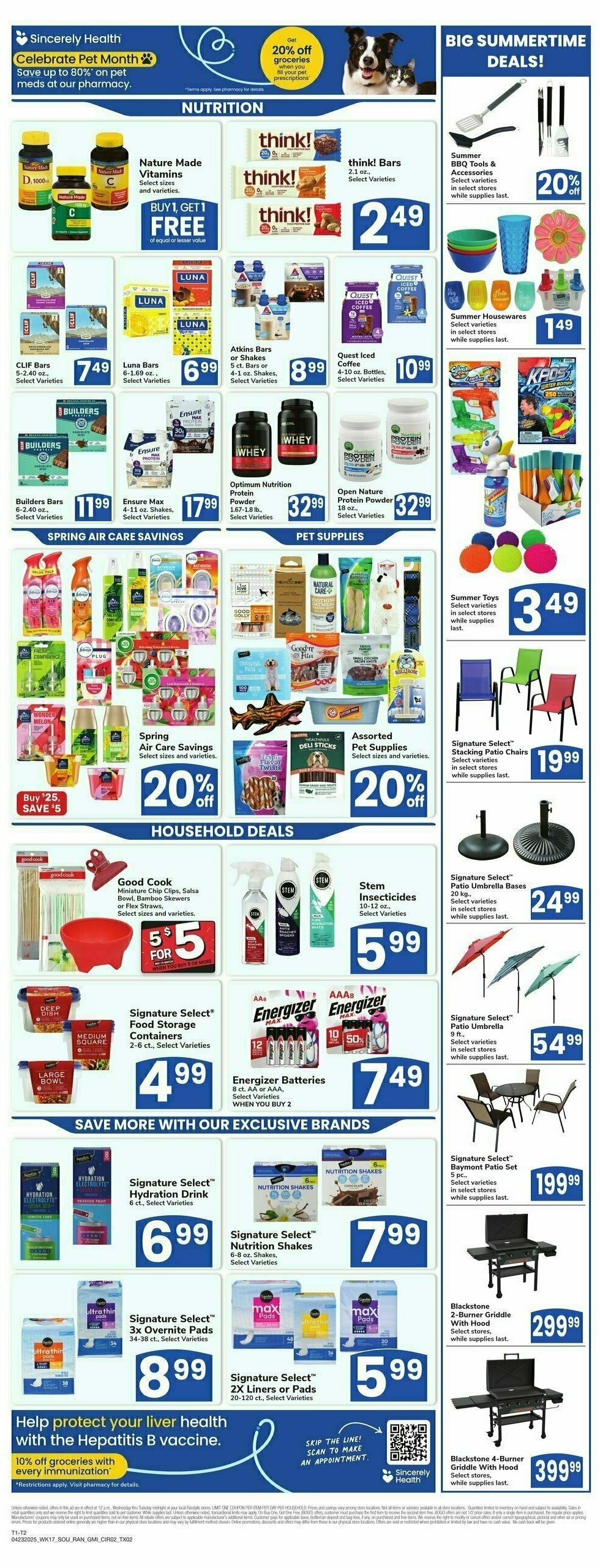 Randalls Weekly Ad from April 23