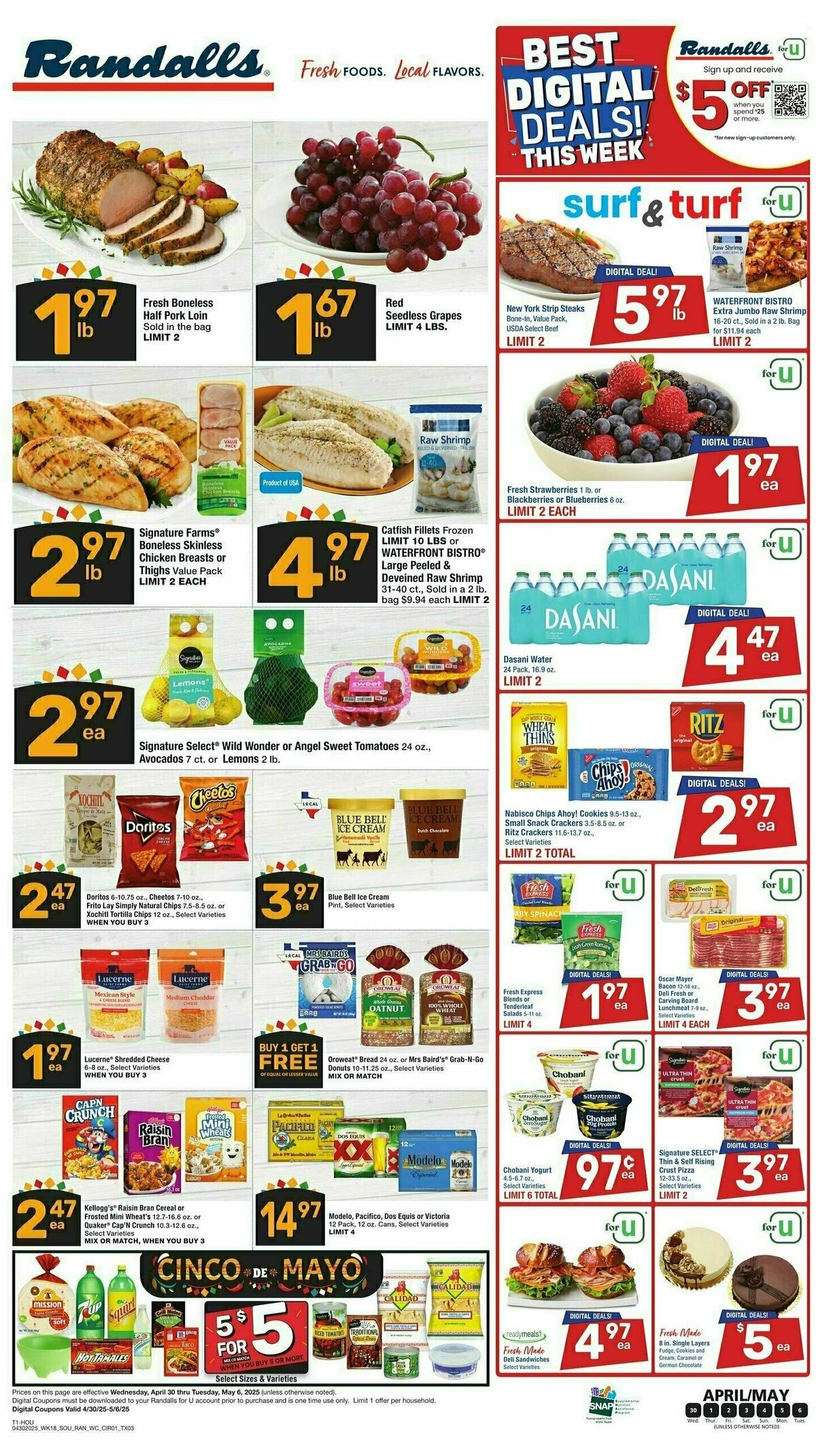 Randalls Weekly Ad from April 30