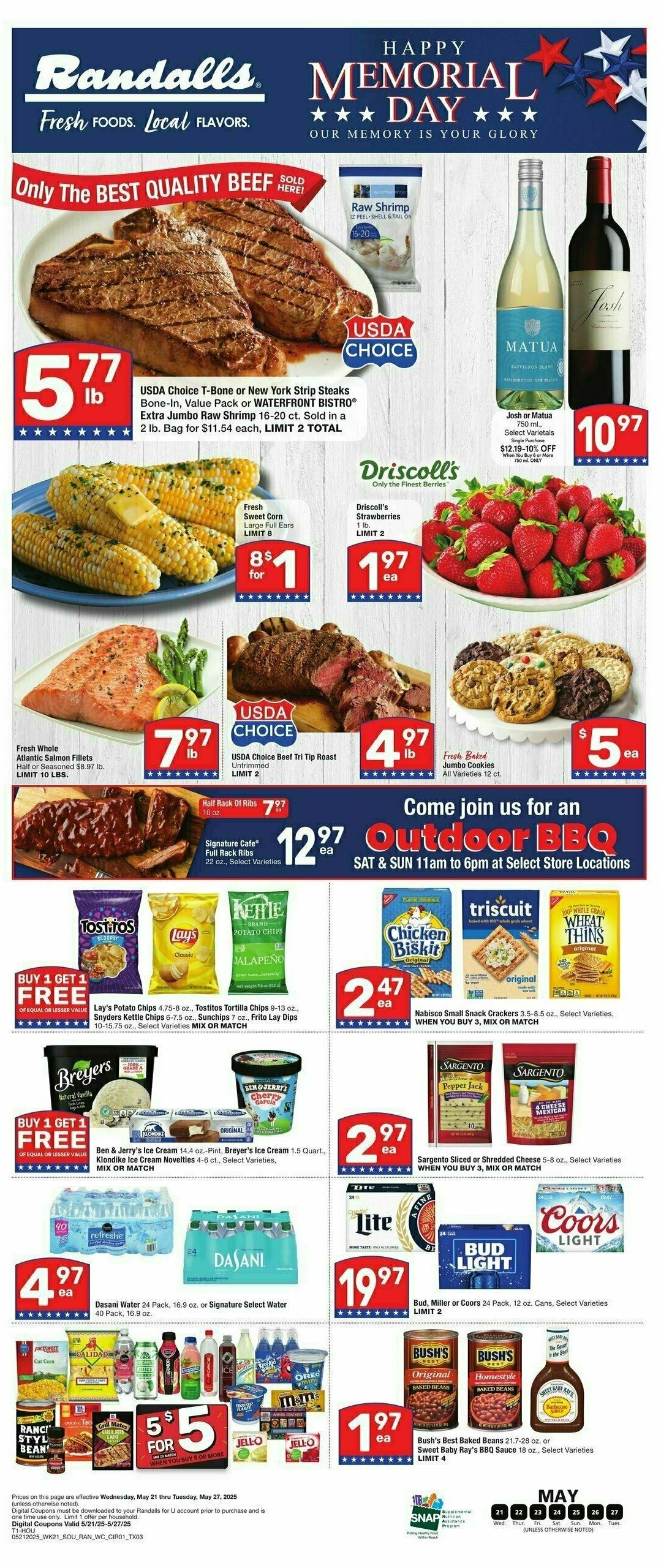 Randalls Weekly Ad from May 21