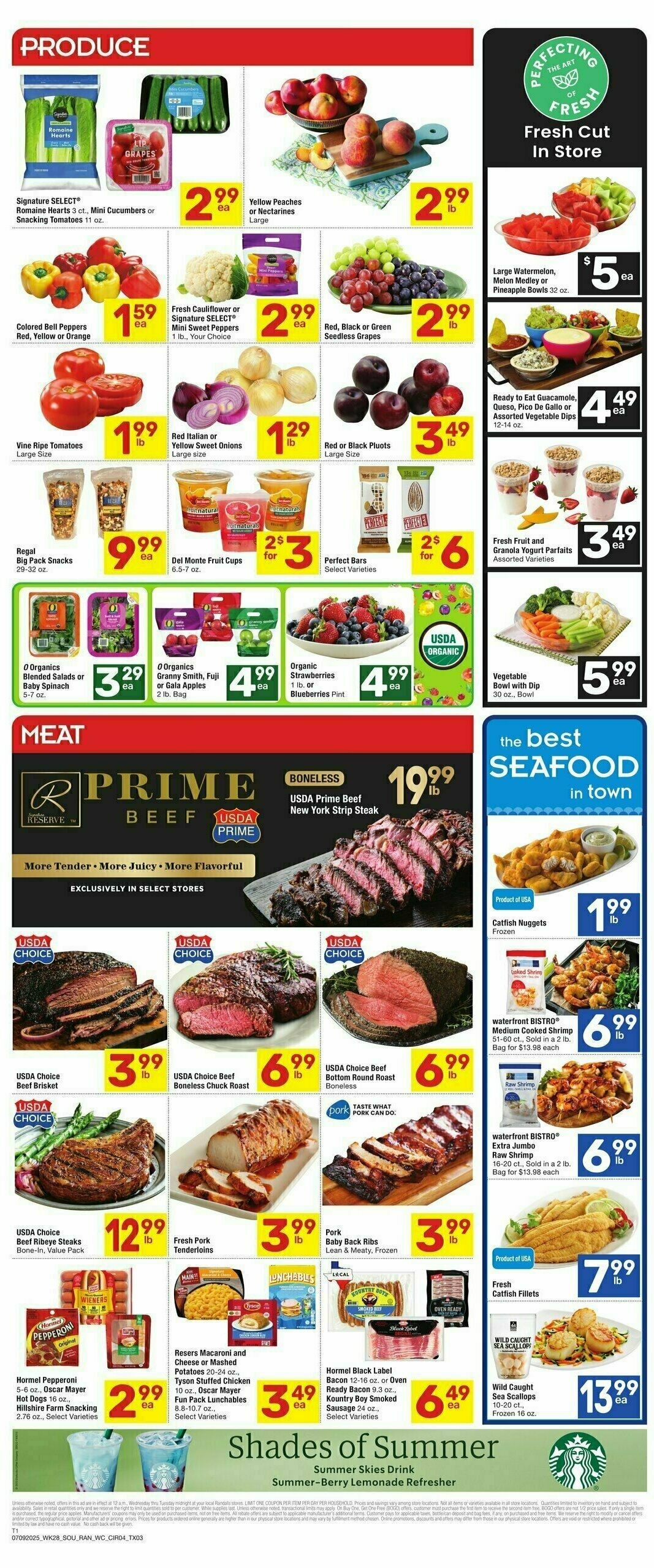Randalls Weekly Ad from July 9