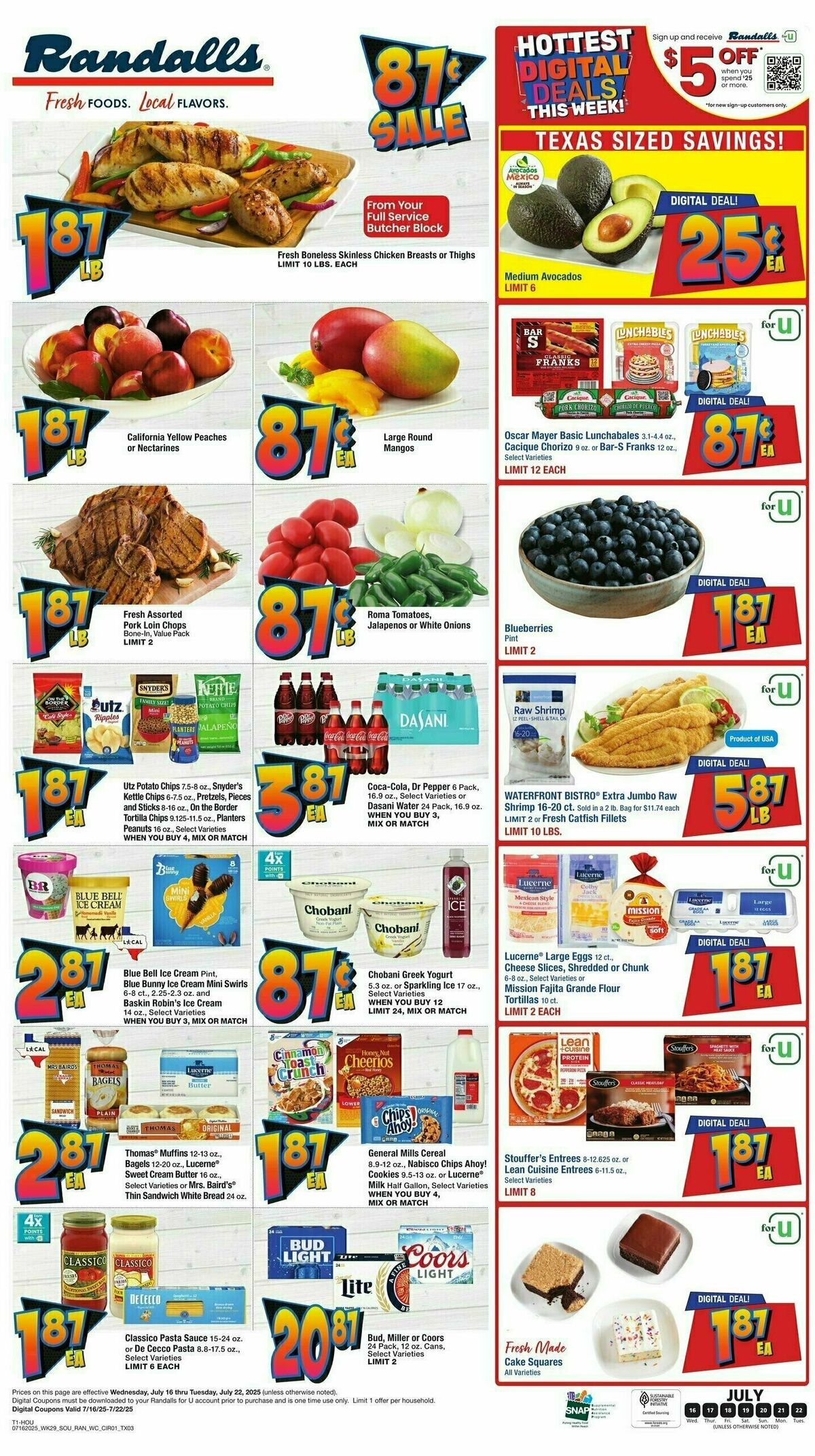Randalls Weekly Ad from July 16