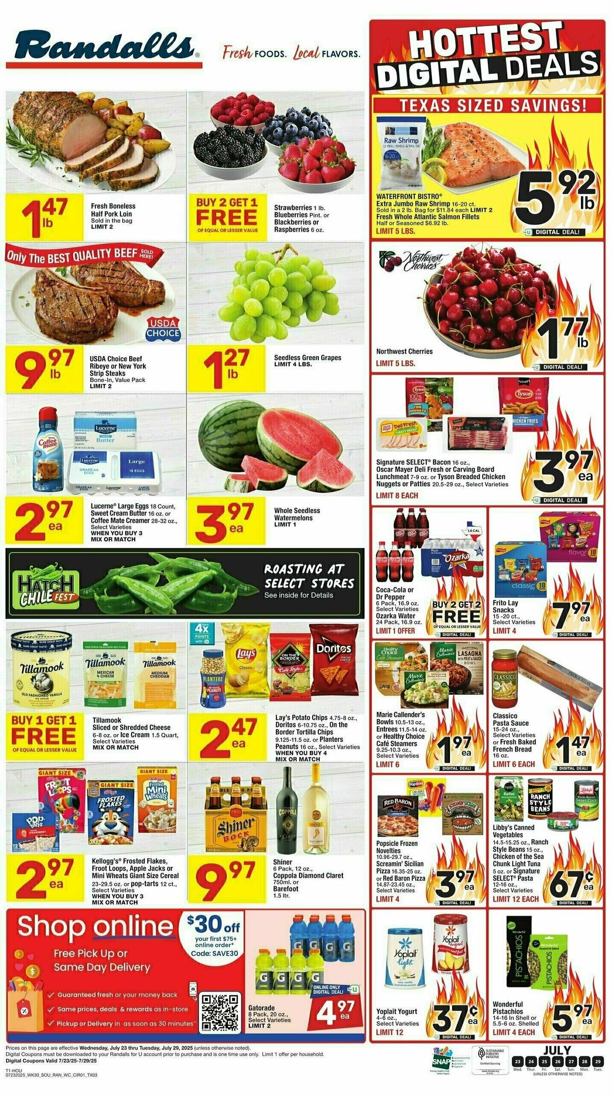 Randalls Weekly Ad from July 23