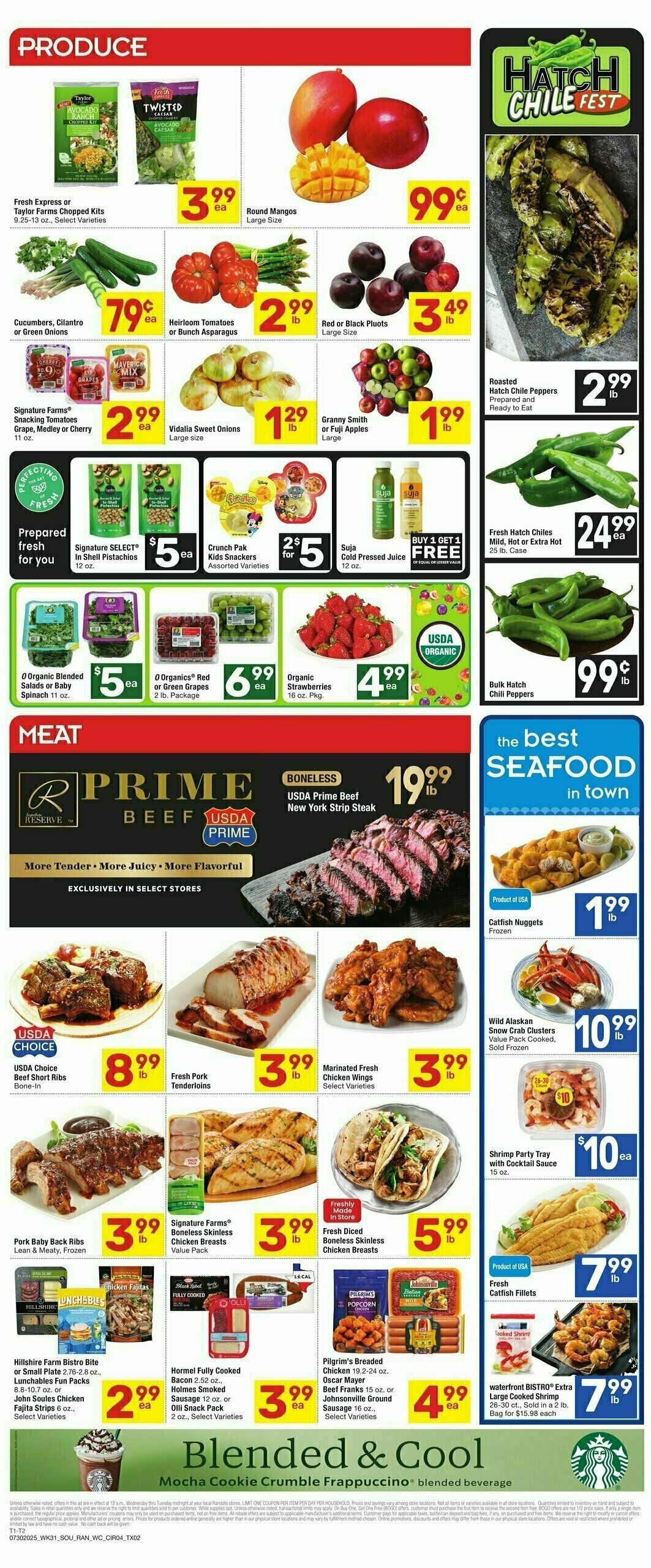 Randalls Weekly Ad from July 30