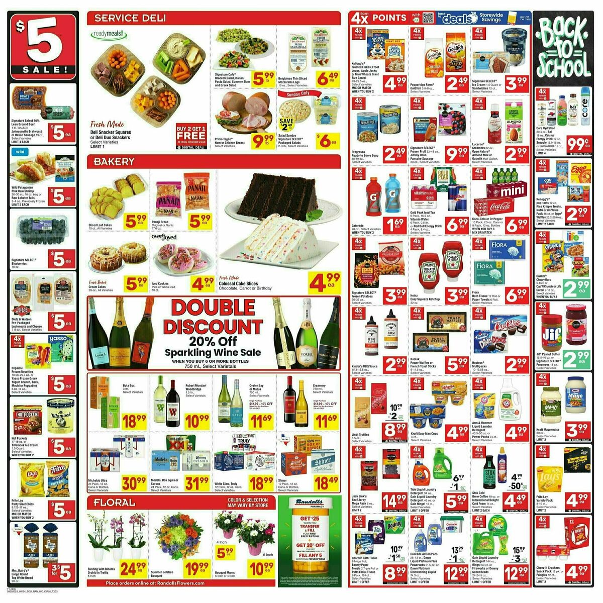 Randalls Weekly Ad from August 20