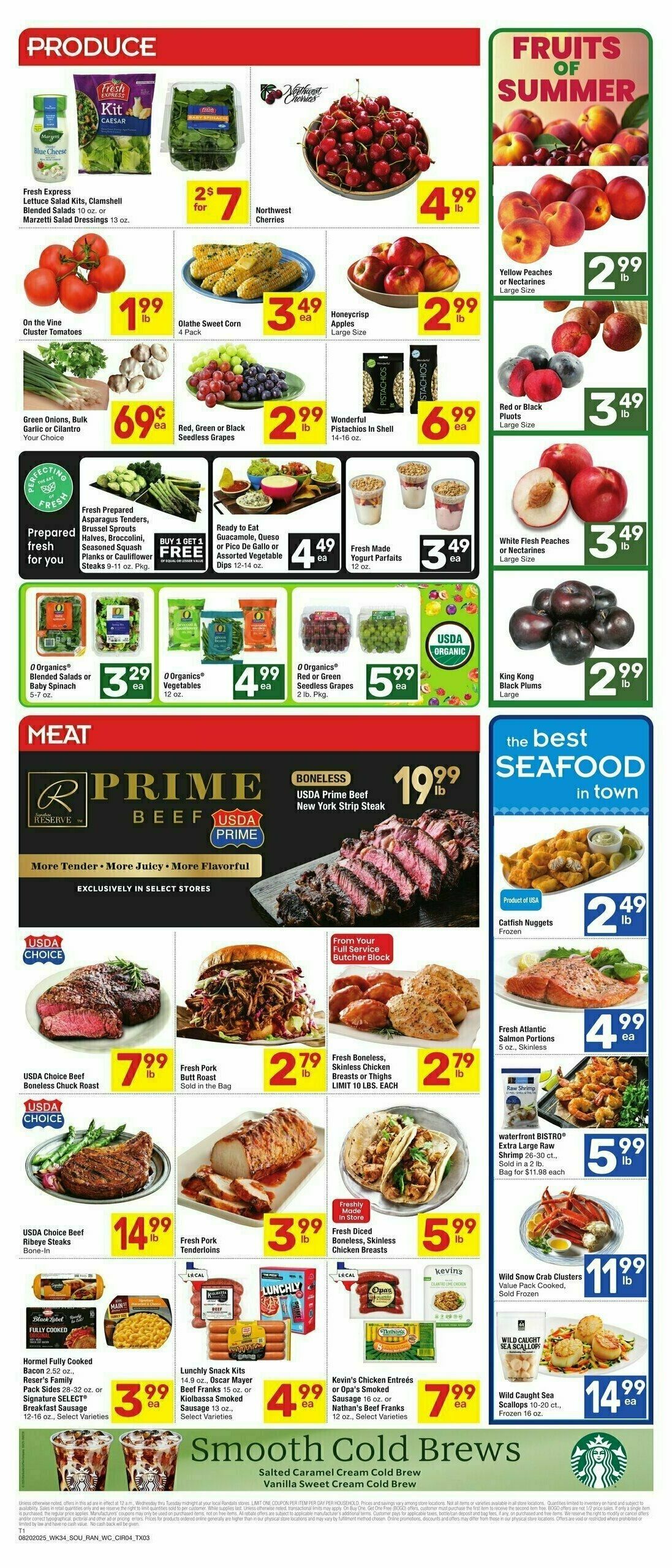 Randalls Weekly Ad from August 20