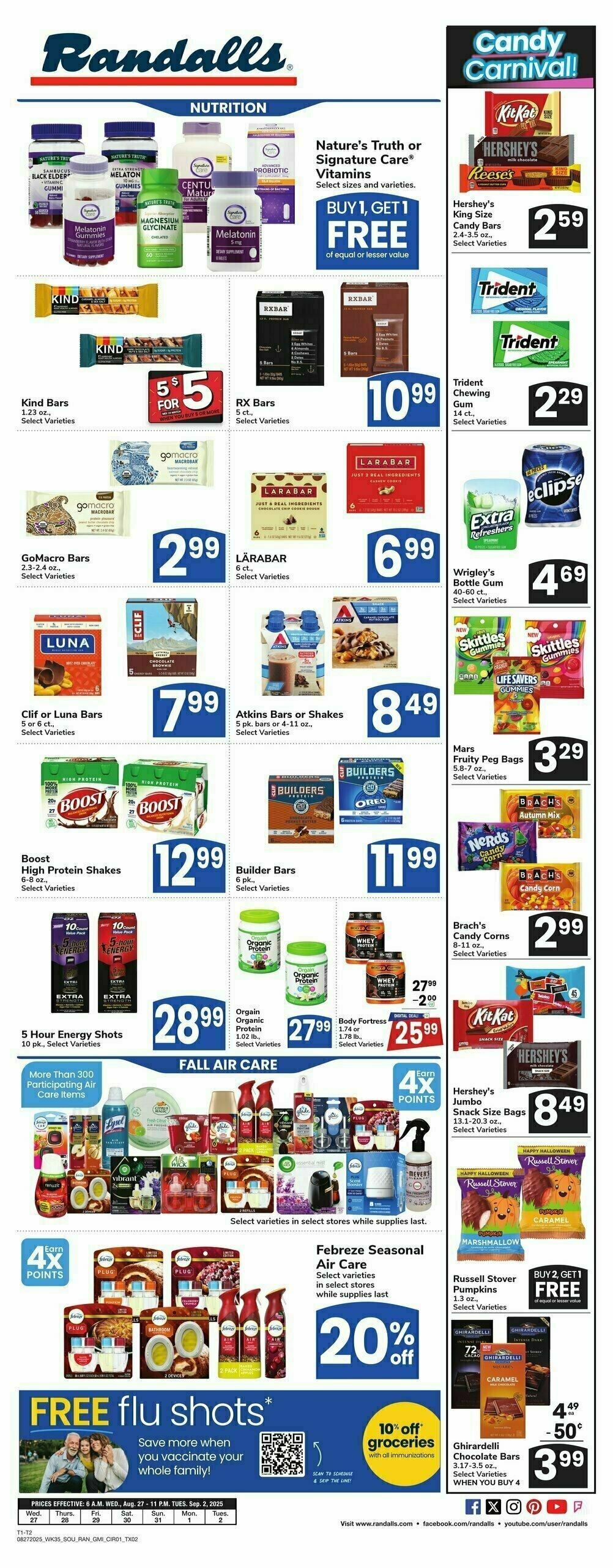 Randalls Weekly Ad from August 27
