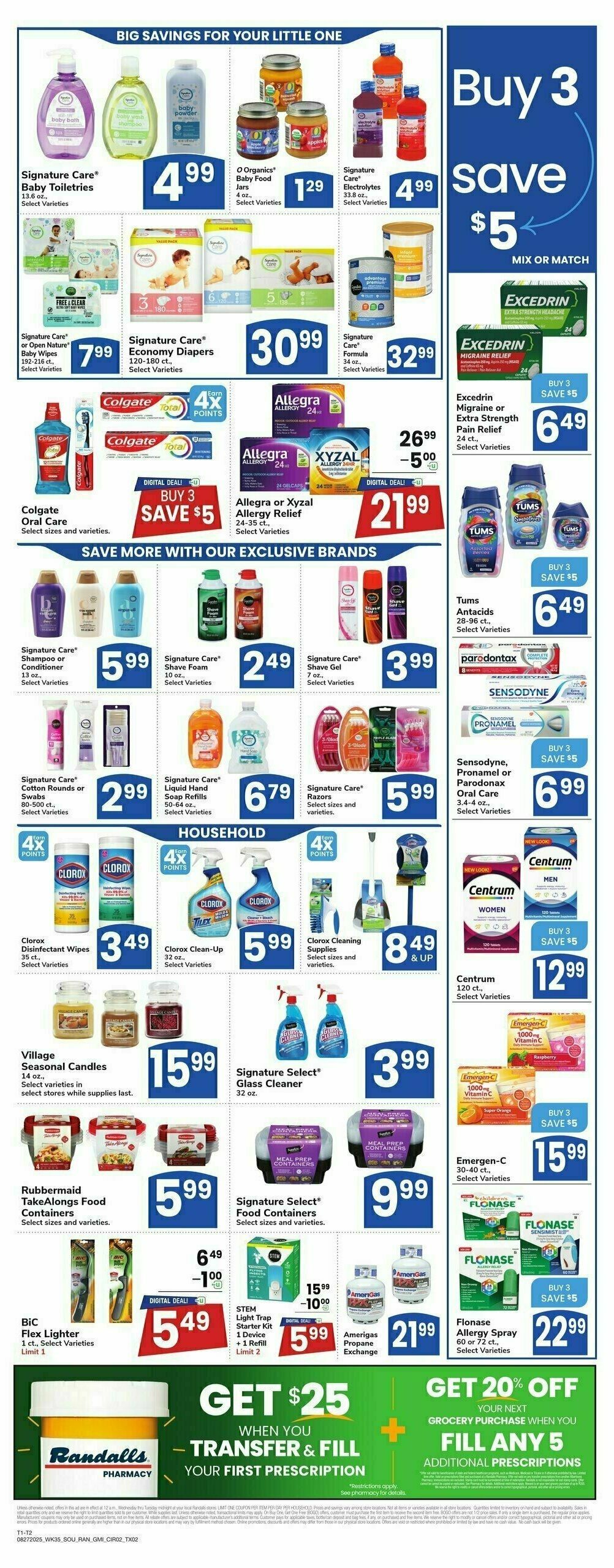 Randalls Weekly Ad from August 27