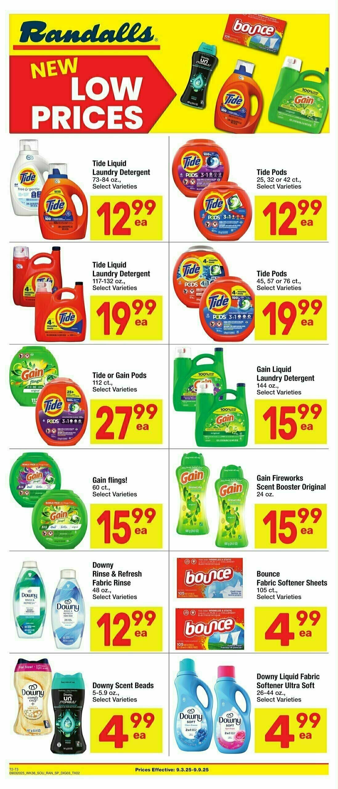Randalls Weekly Ad from September 3