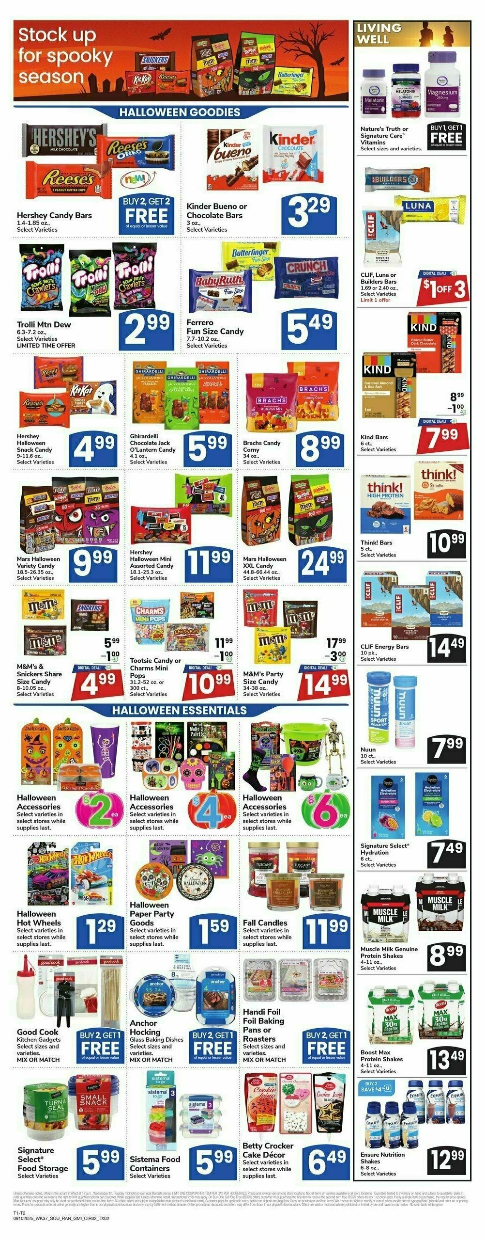 Randalls Weekly Ad from September 10