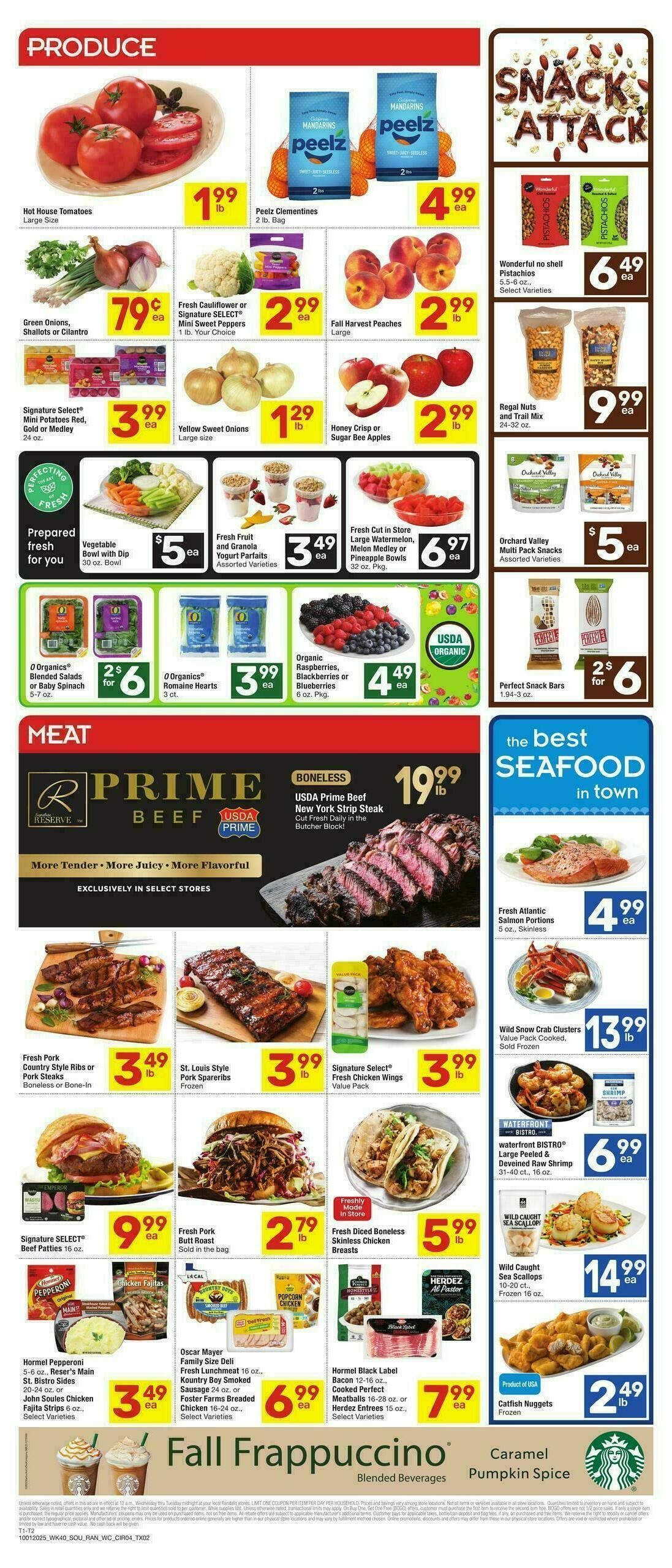 Randalls Weekly Ad from October 1