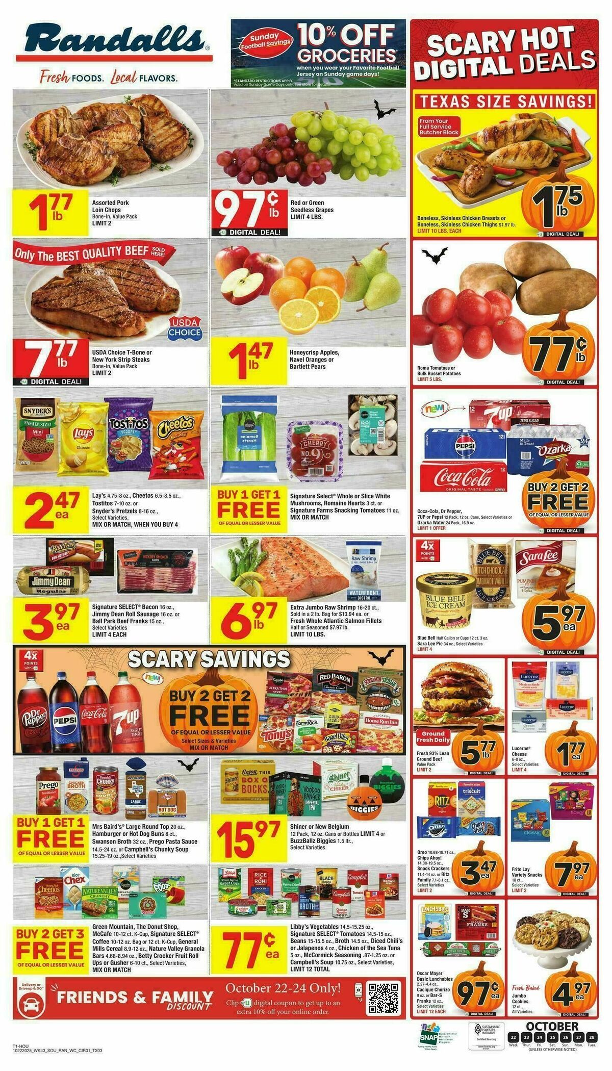 Randalls Weekly Ad from October 22