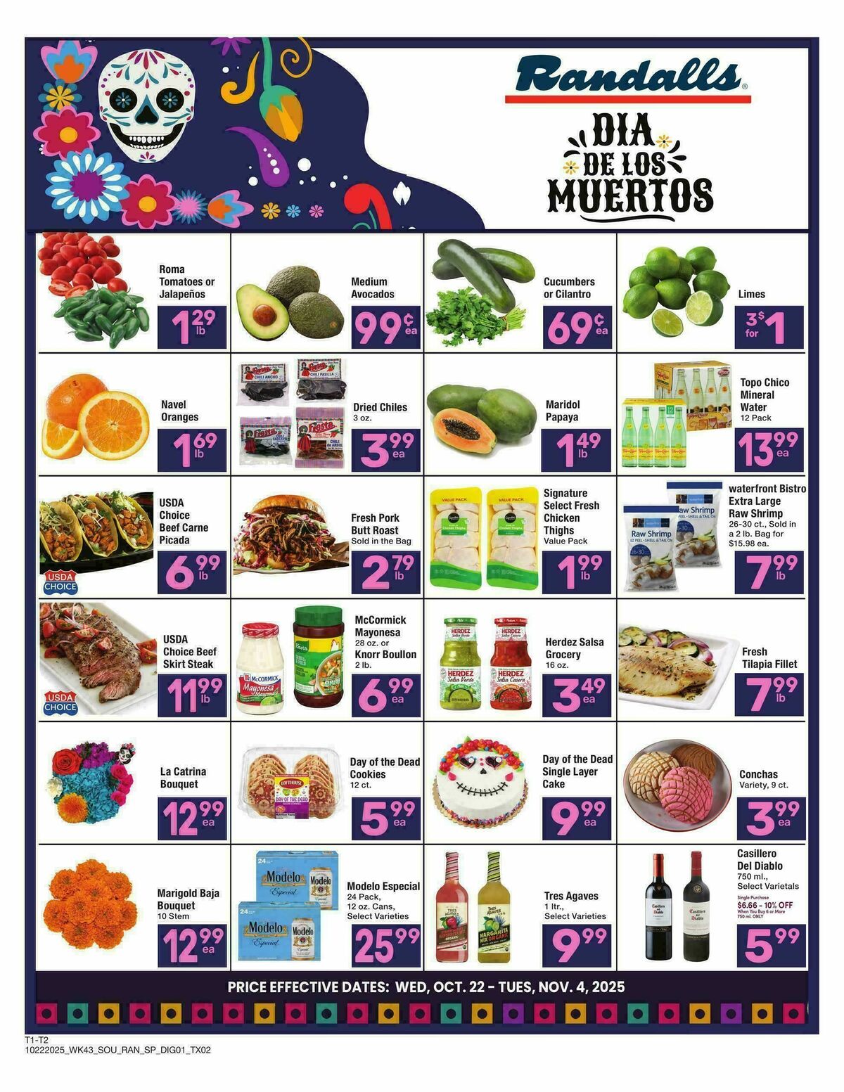 Randalls Specialty Publication Weekly Ad from October 22
