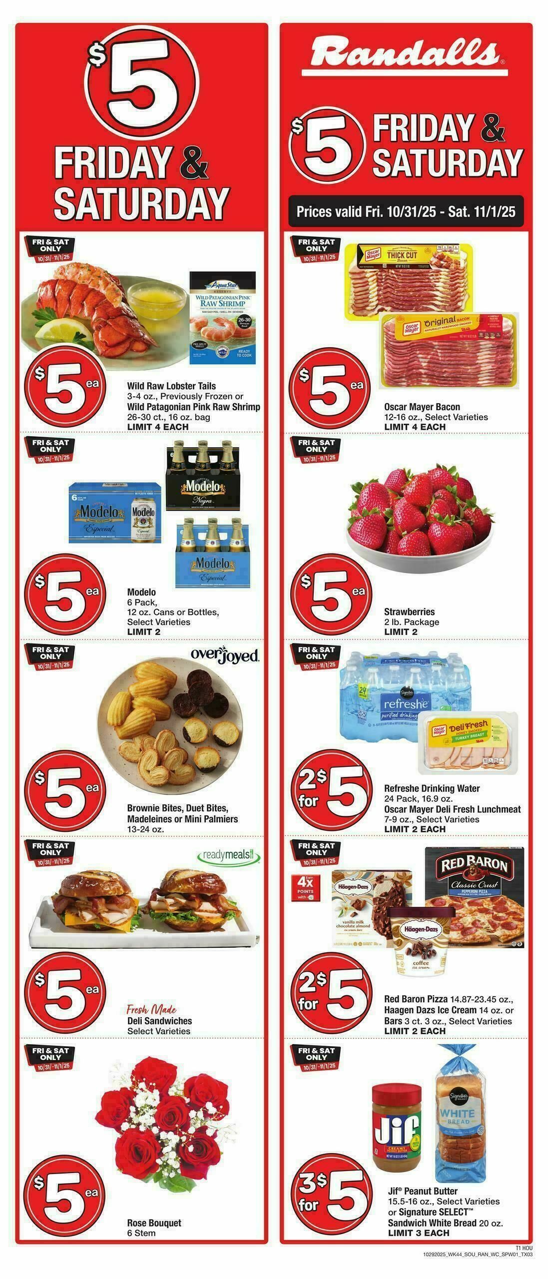 Randalls Weekly Ad from October 29