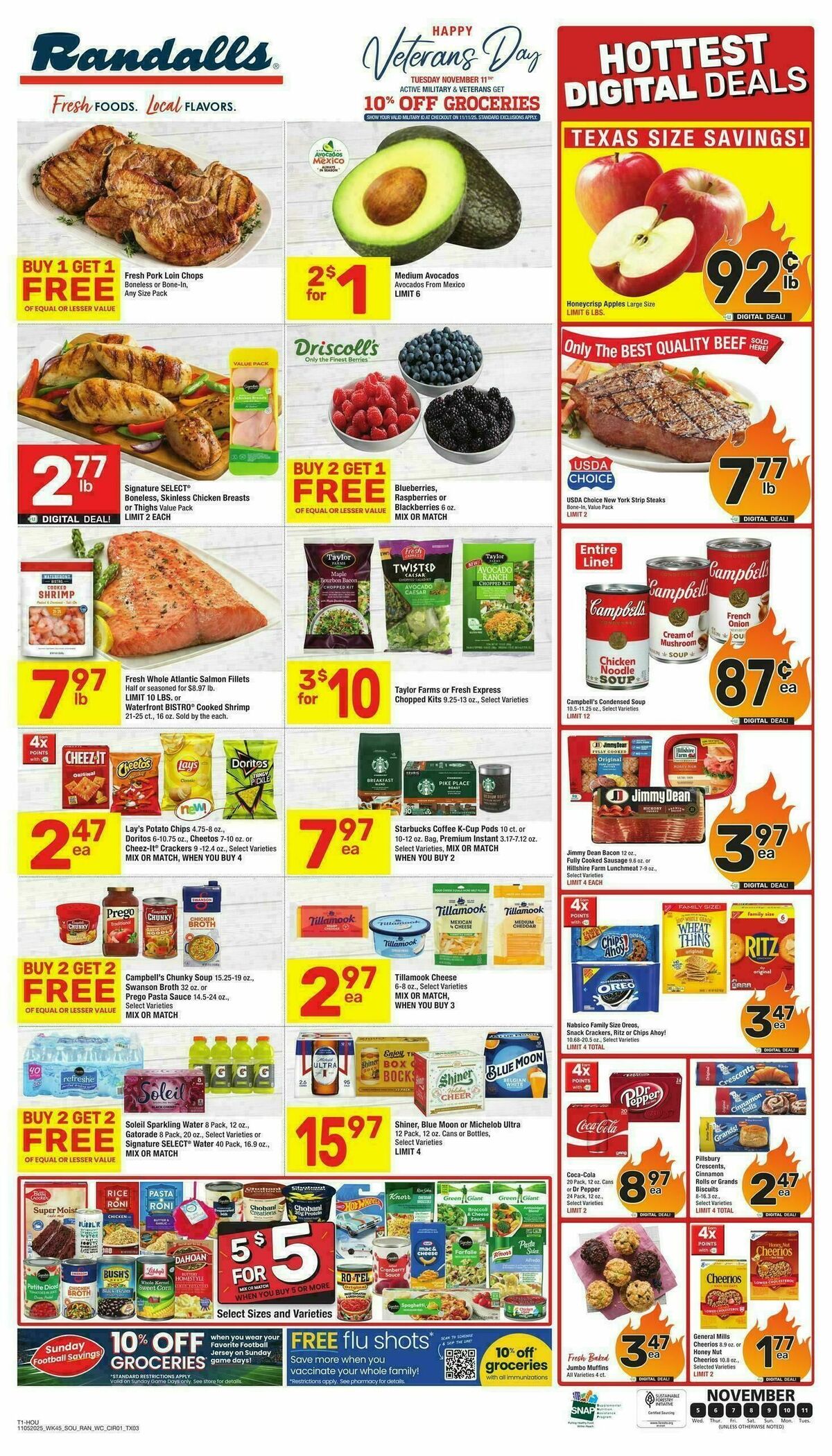 Randalls Weekly Ad from November 5