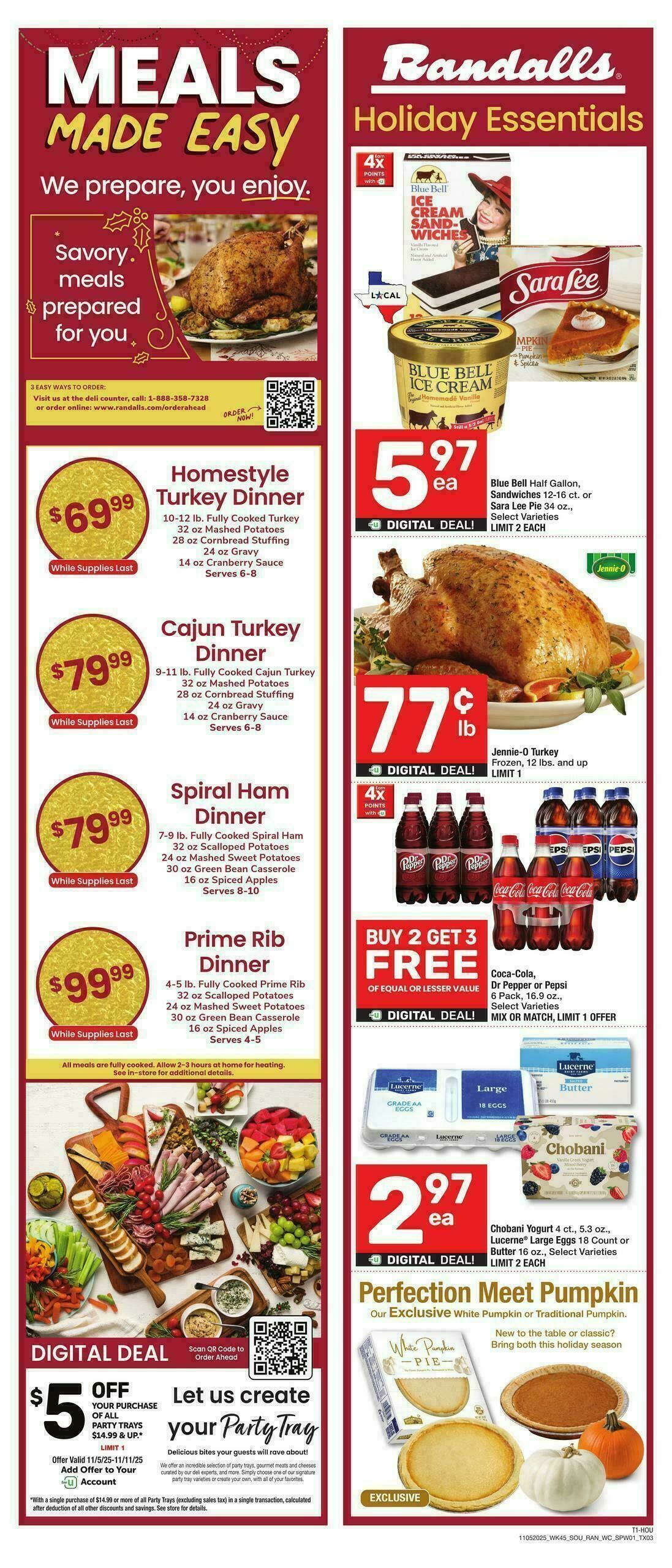 Randalls Weekly Ad from November 5