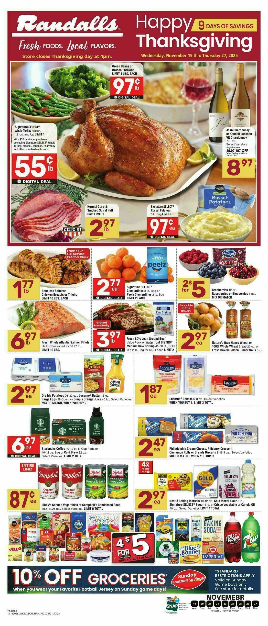 Randalls Weekly Ad from November 19