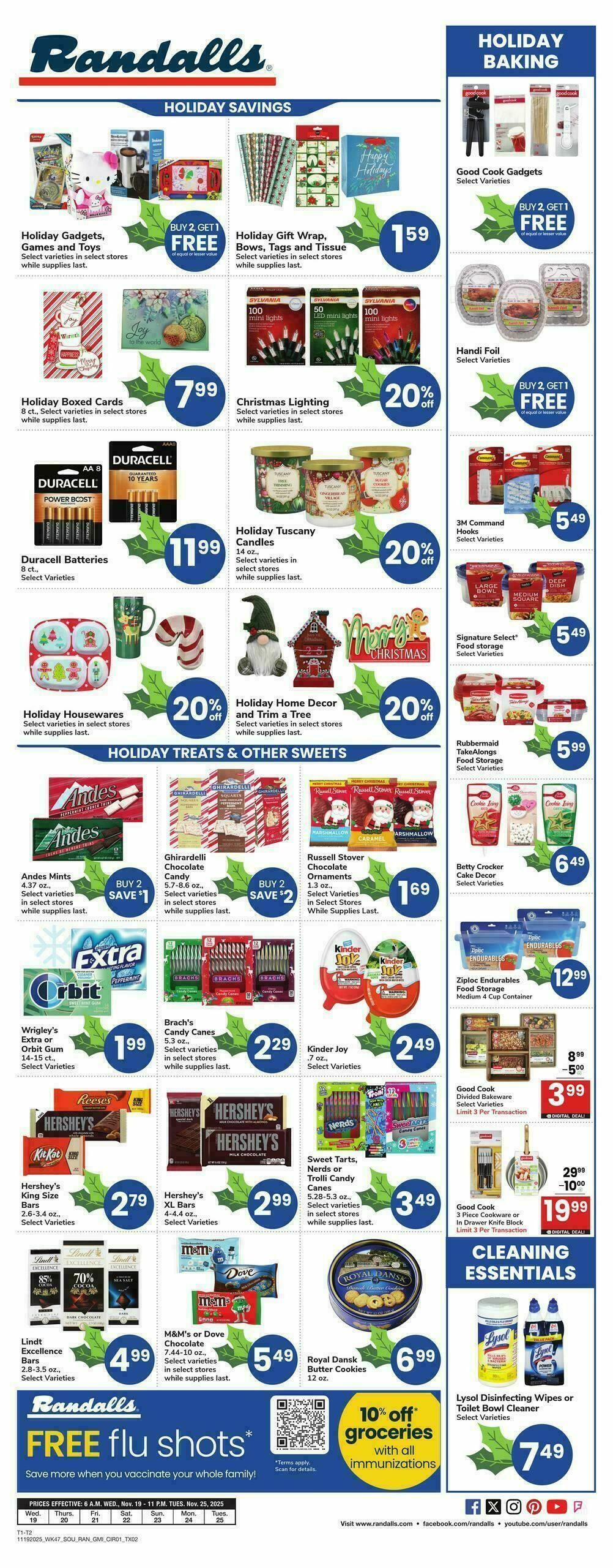 Randalls Weekly Ad from November 19